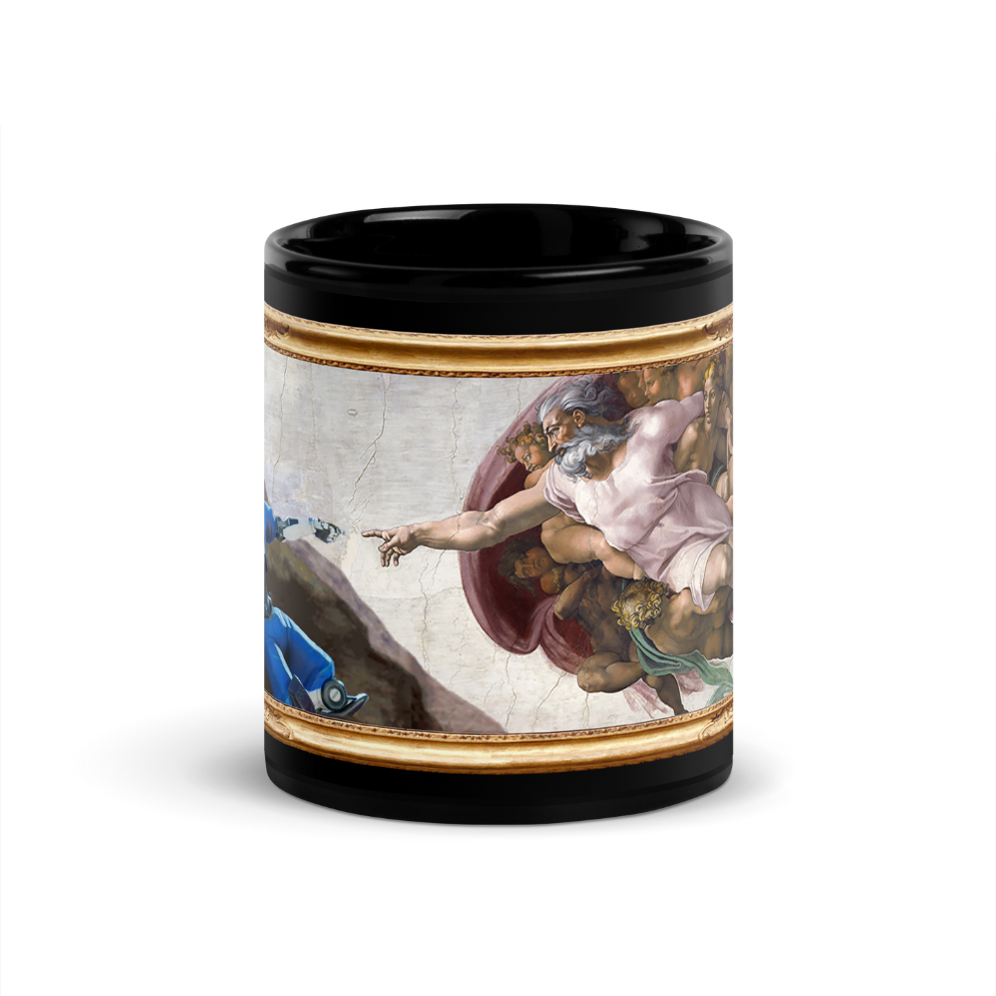 Black Mug The Creation of Bot Adam (by Reko)