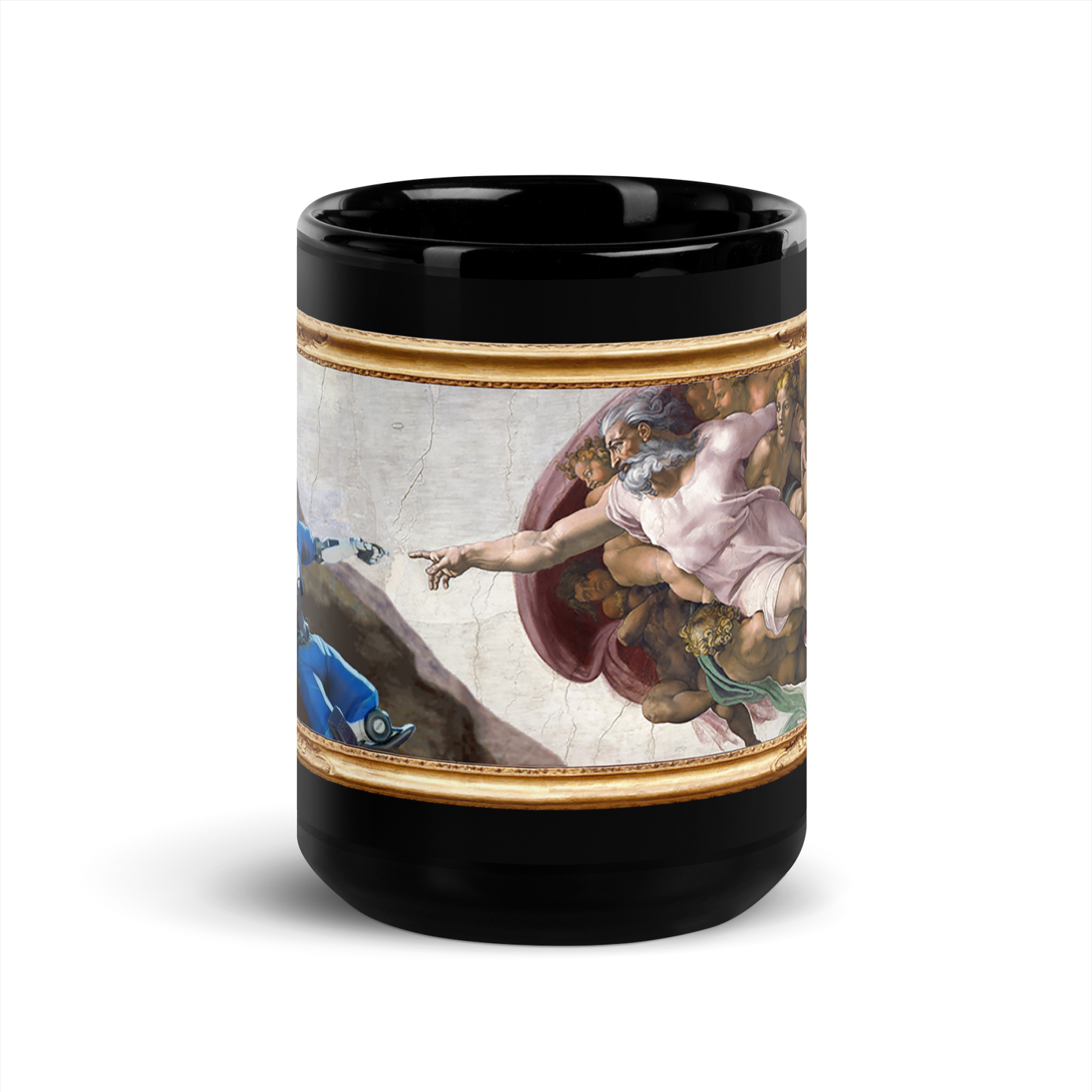 Black Mug The Creation of Bot Adam (by Reko)