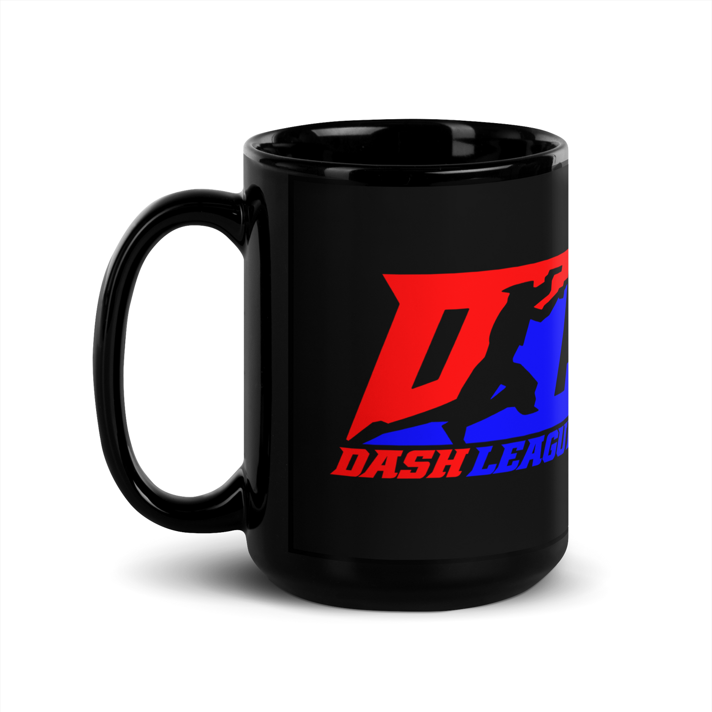 Taza negra con logo DL