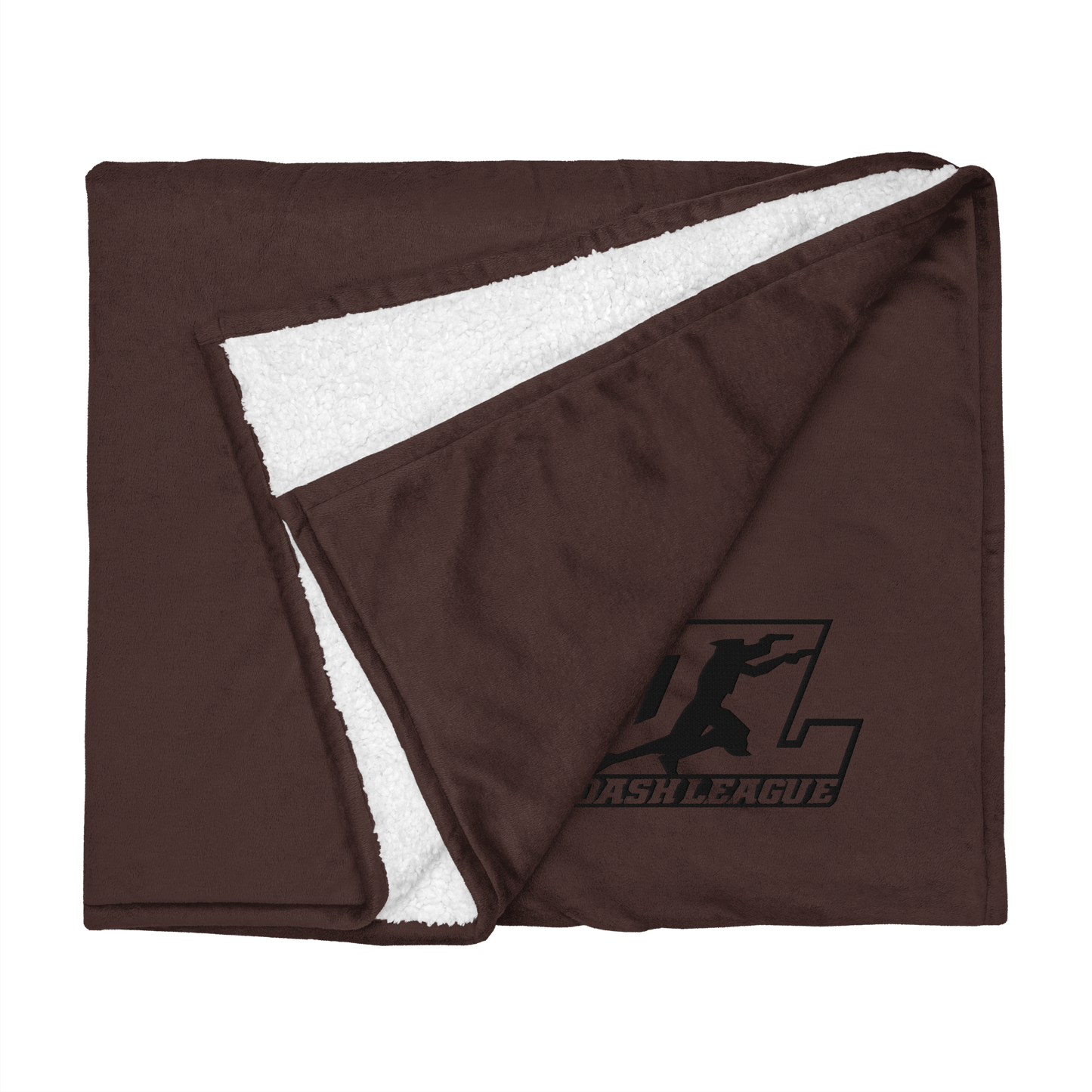 Sherpa Blanket Black Outline DL Logo
