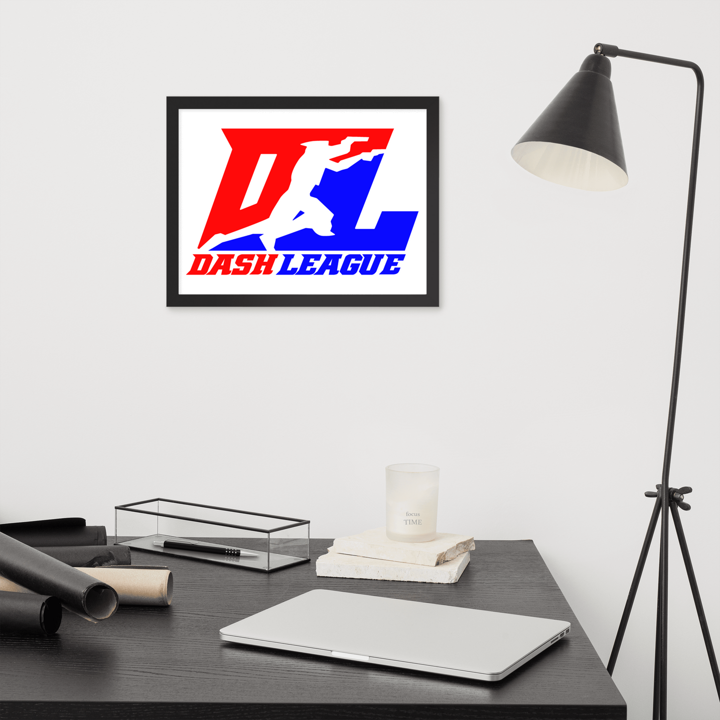 Affiche encadrée (12x16, 16x16) Logo DL couleur