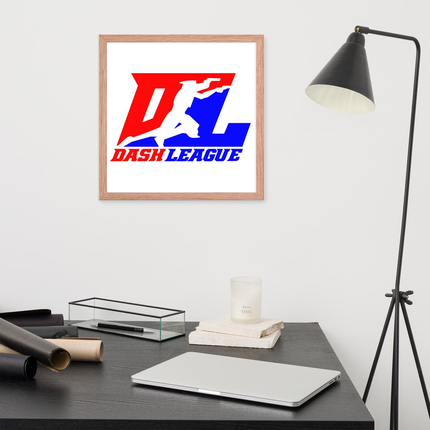 Affiche encadrée (12x16, 16x16) Logo DL couleur