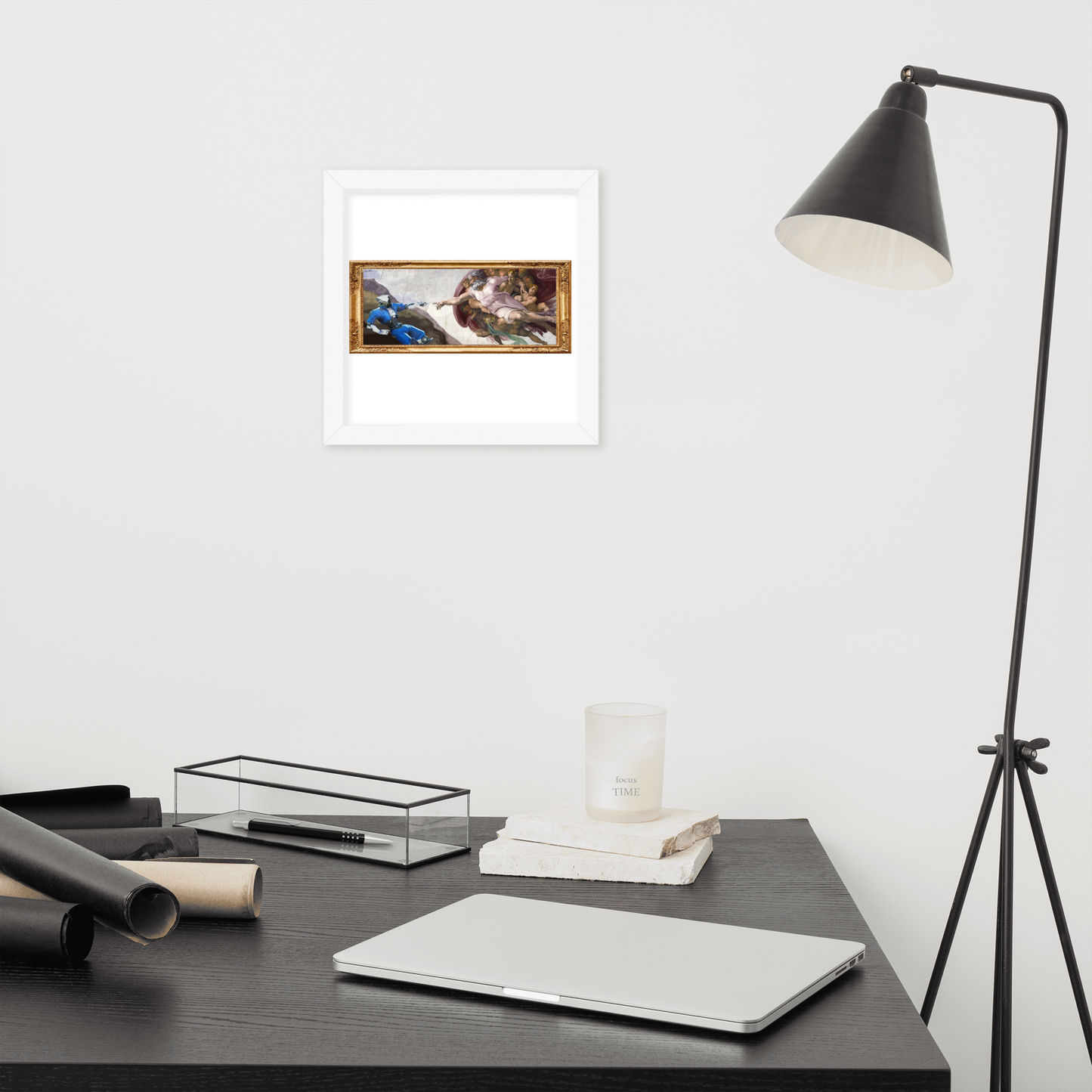 Framed Poster (8x10, 10x10) The Creation of Bot Adam (by Reko)