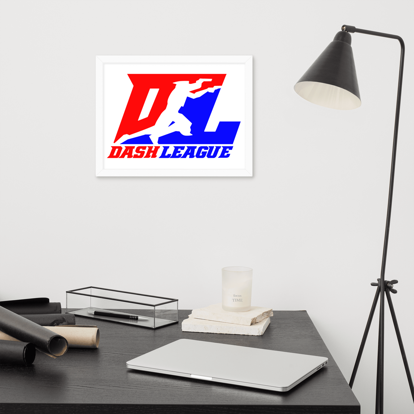 Affiche encadrée (12x16, 16x16) Logo DL couleur