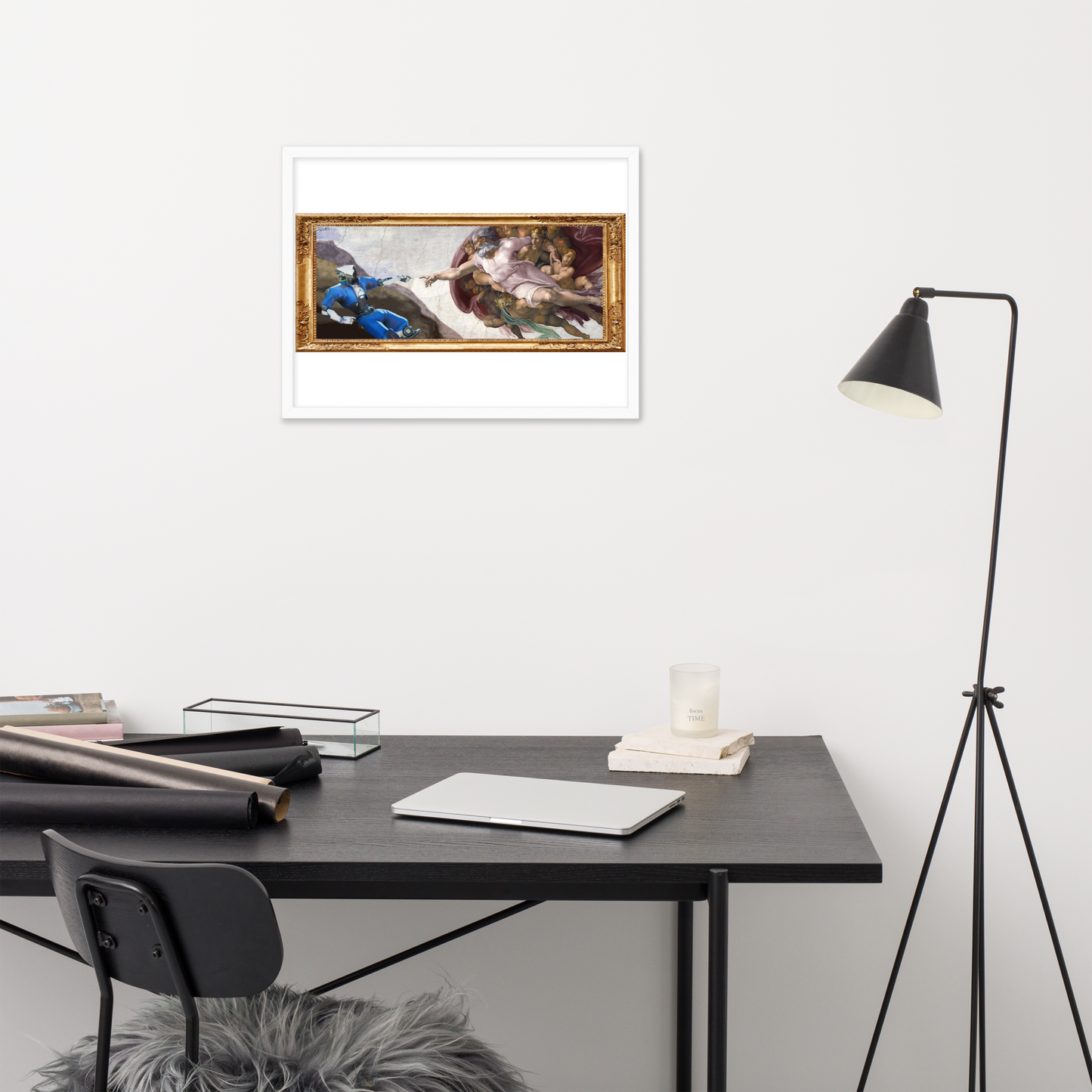 Framed Poster (18x24) The Creation of Bot Adam (by Reko)