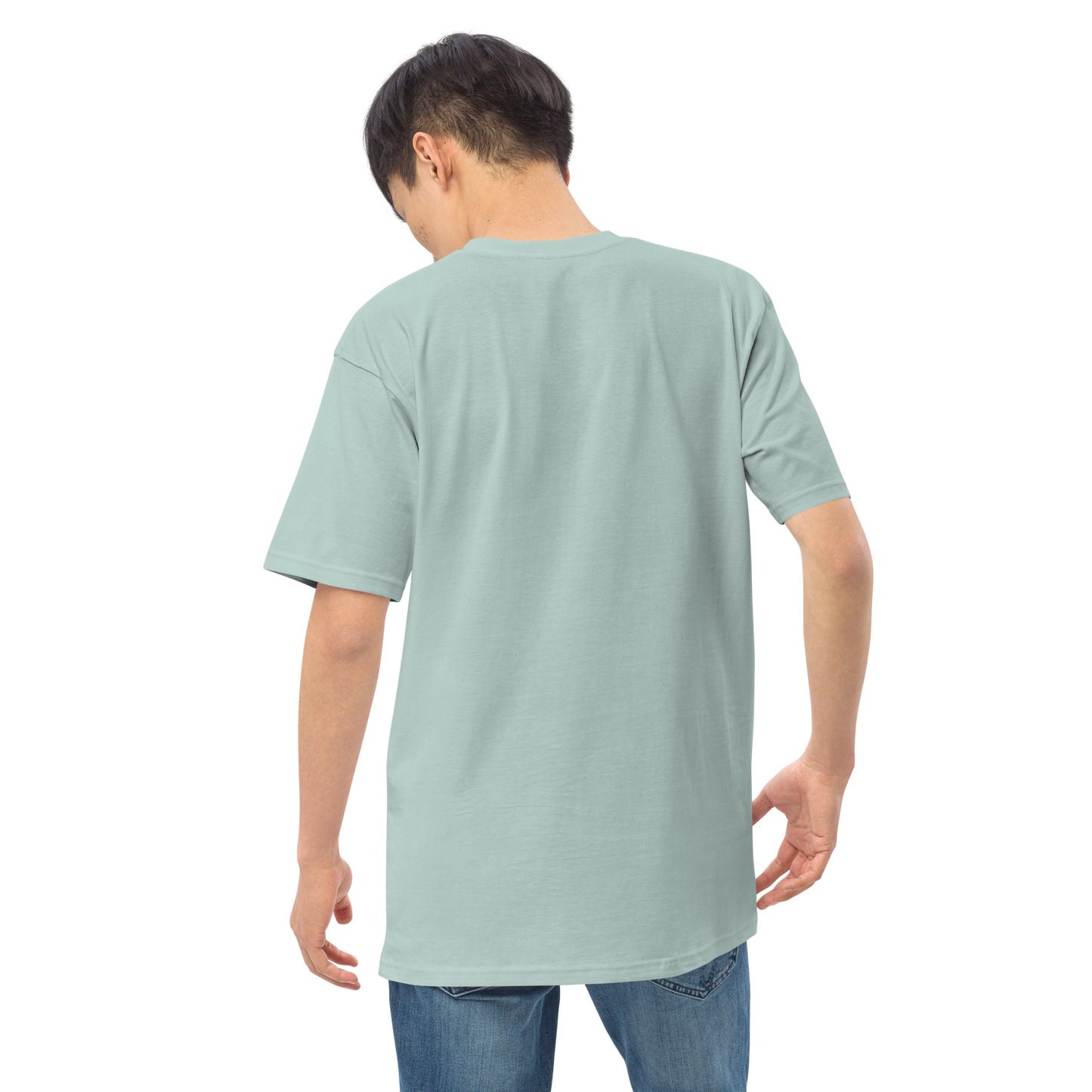 Camiseta de hombre blanca con logo DL ancho