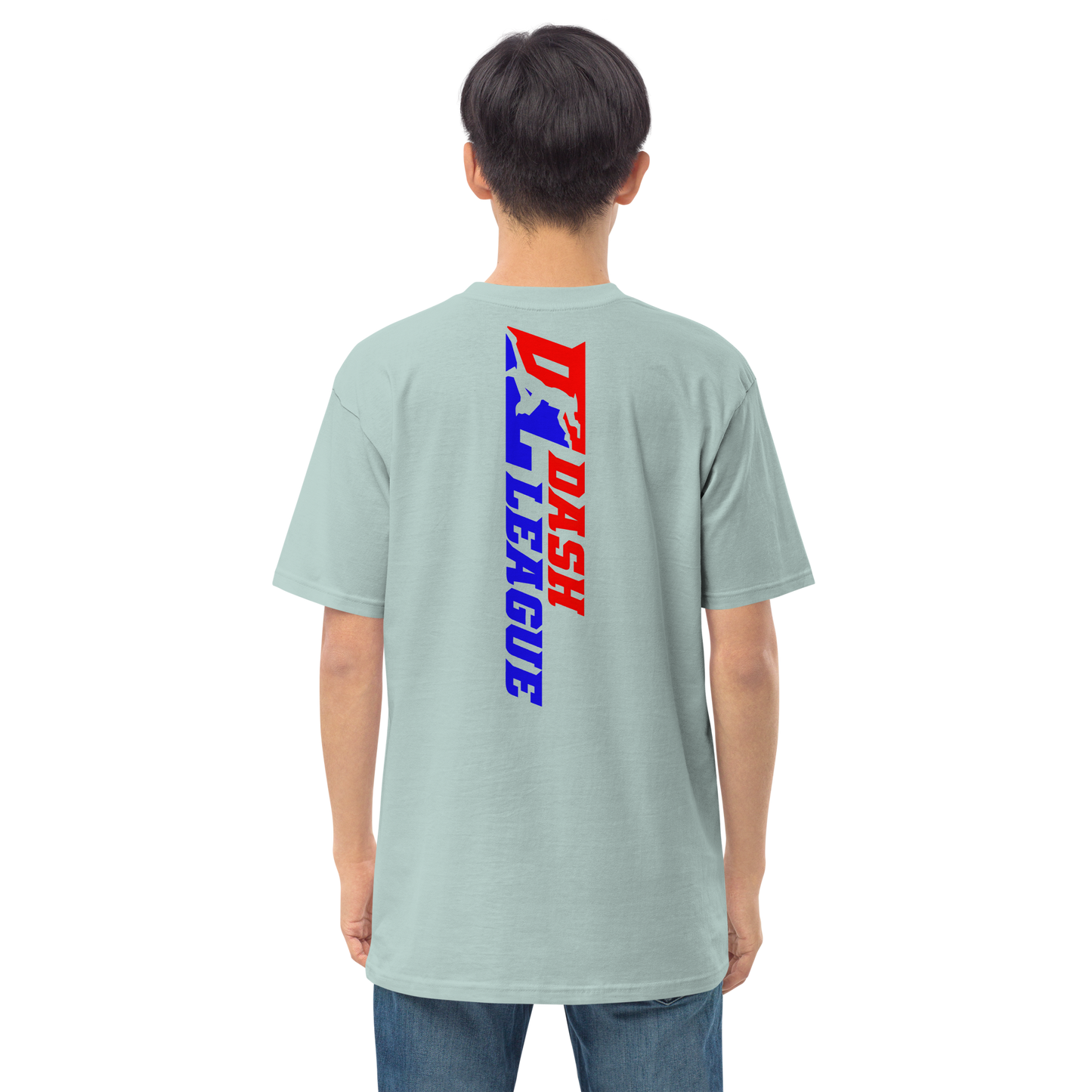 T-shirt pour homme avec logo DL large et coloré (devant + dos)