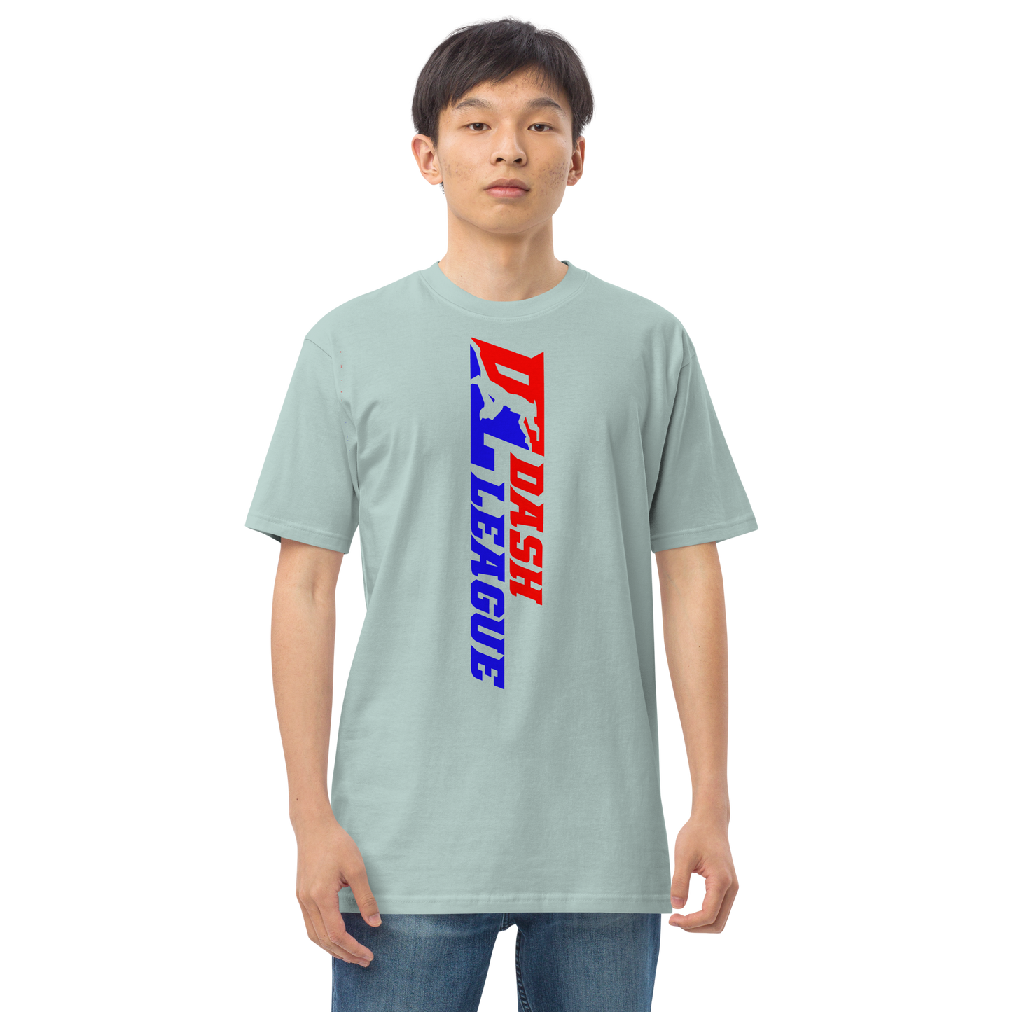 T-shirt pour homme avec logo DL large et coloré (devant + dos)