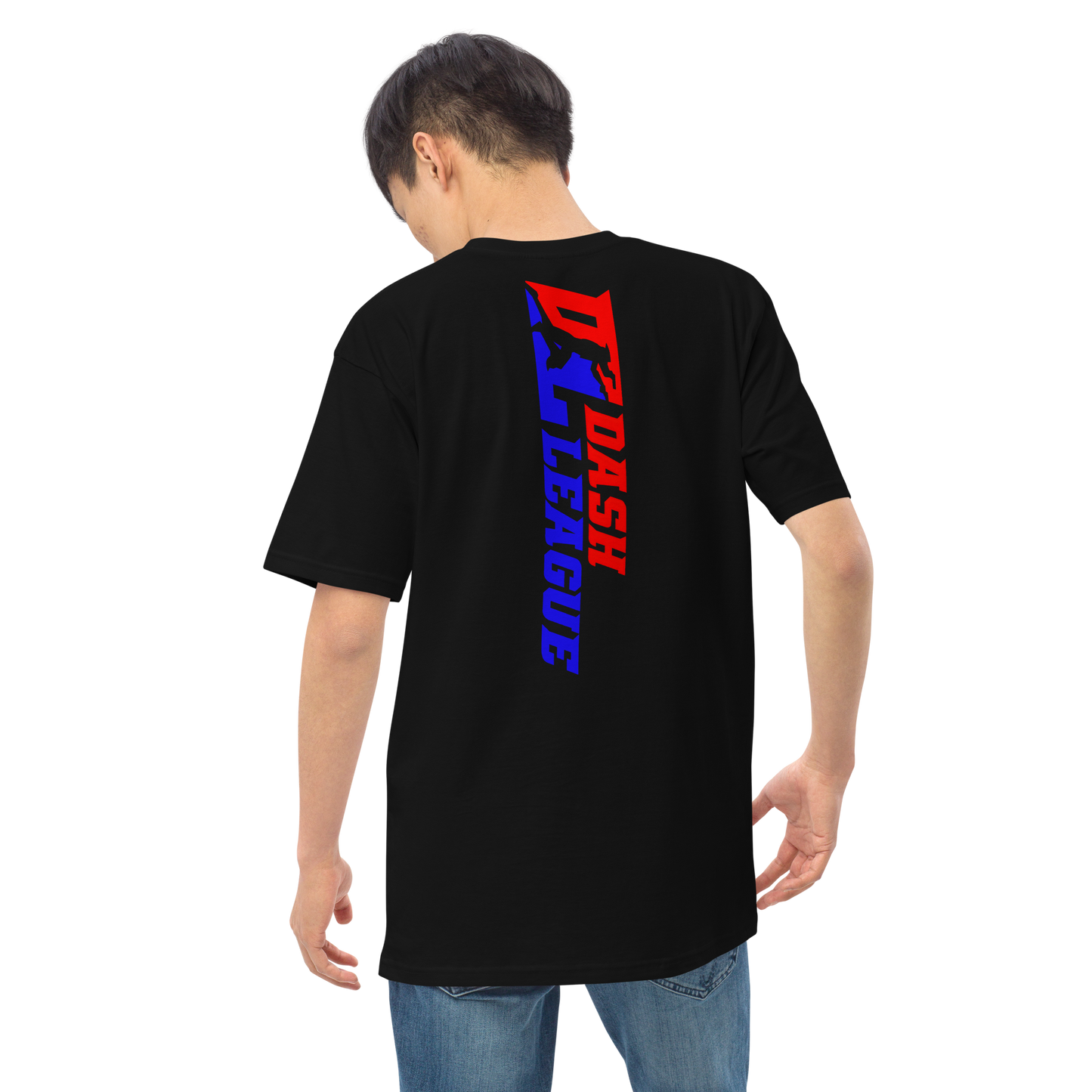 T-shirt pour homme avec logo DL large et coloré (devant + dos)