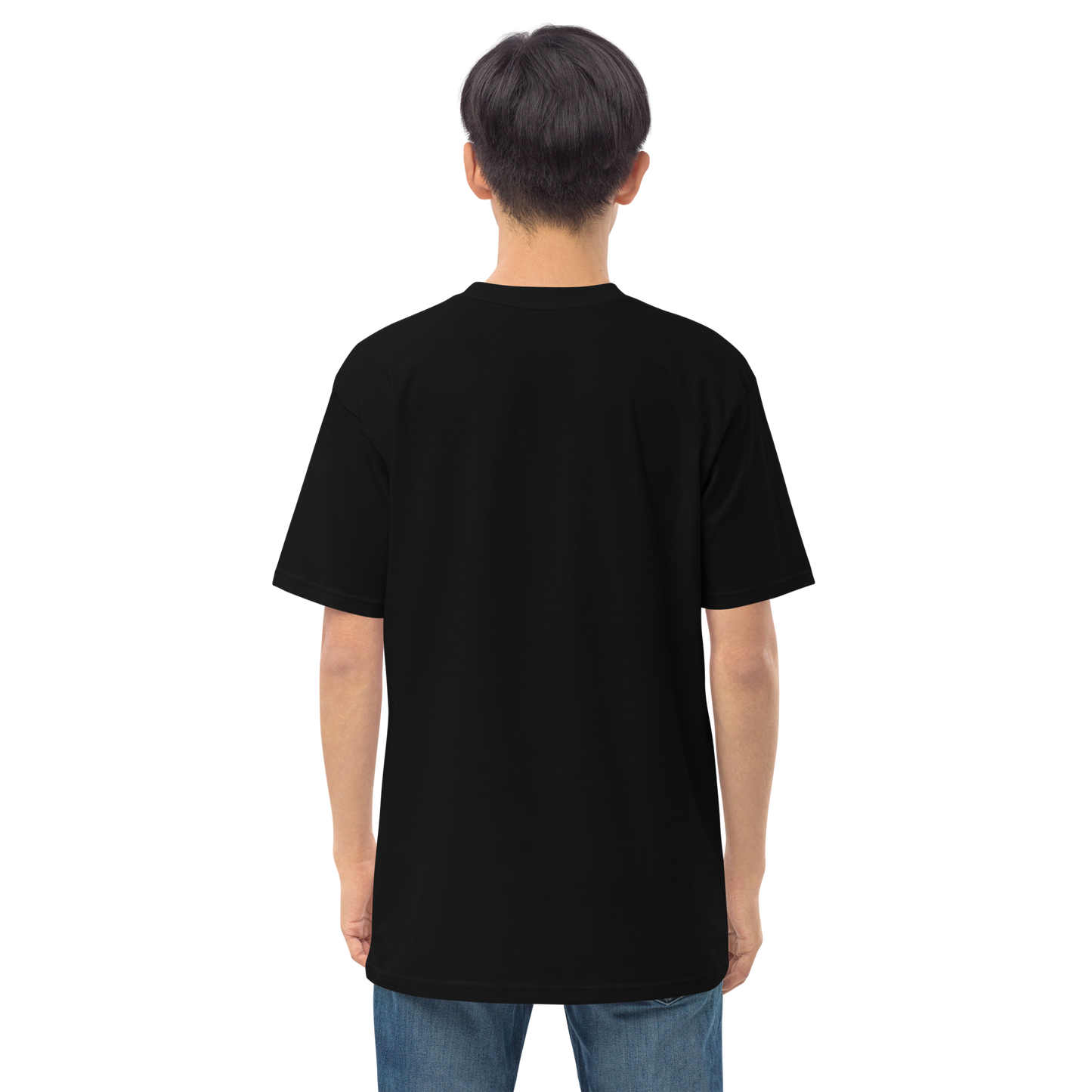 Camiseta de hombre blanca con logo DL ancho