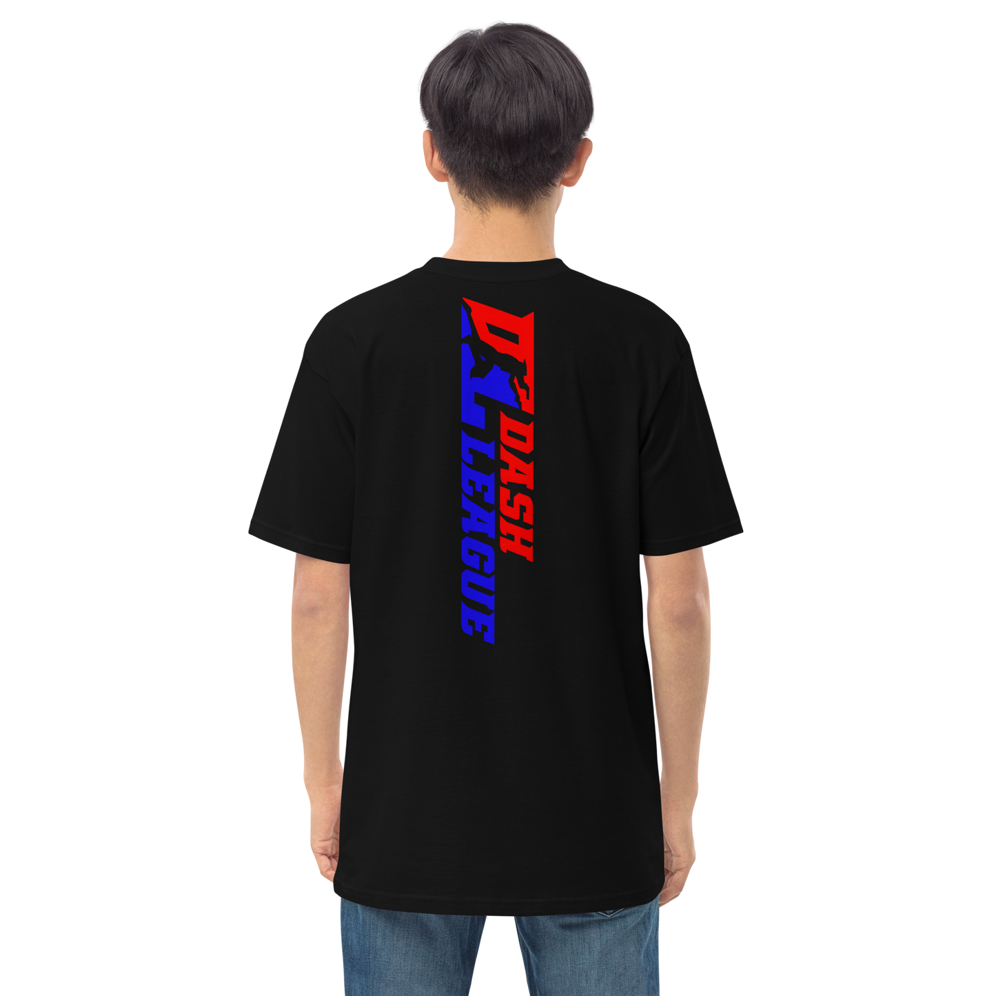 T-shirt pour homme avec logo DL large et coloré (devant + dos)