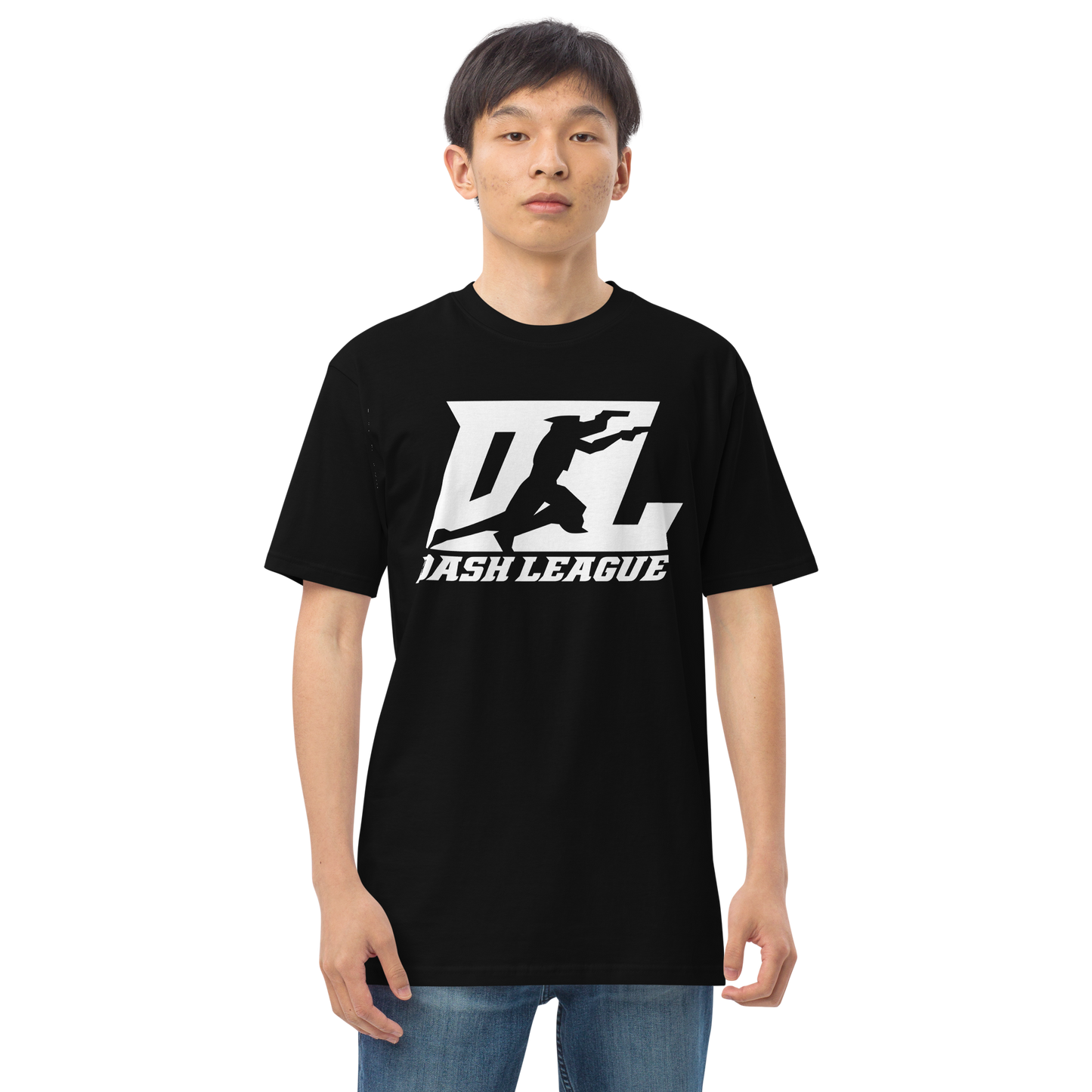 Shirt (Men) White DL Logo (Front+Back)