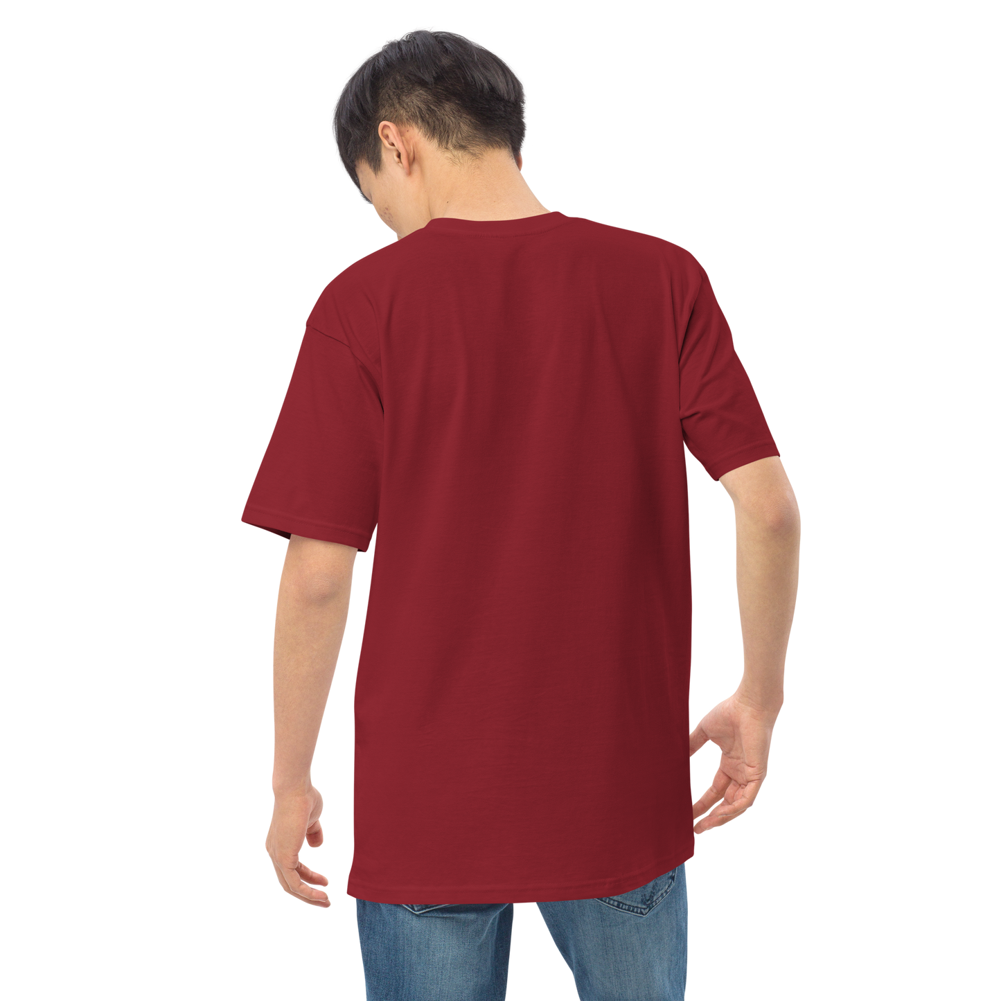 Camiseta de hombre blanca con logo DL ancho