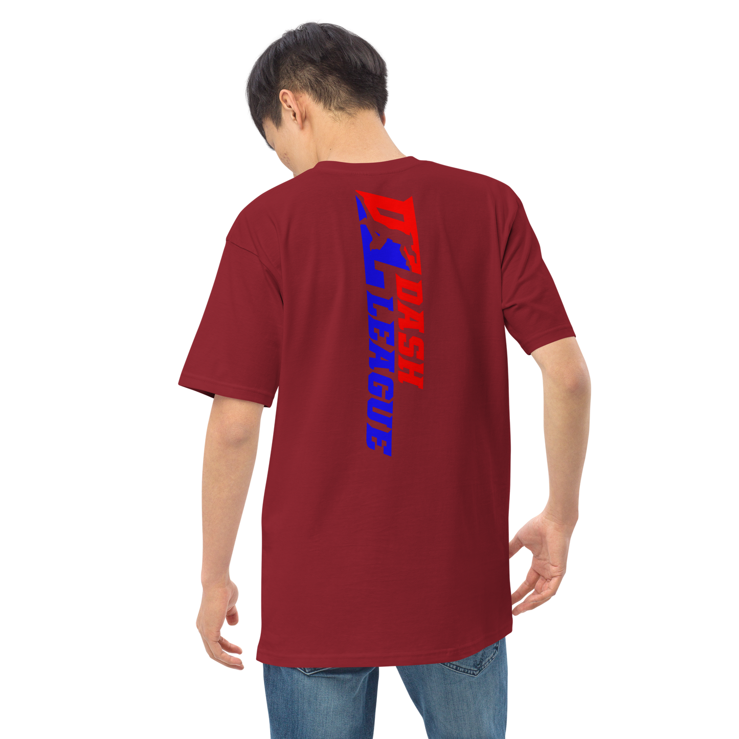 T-shirt pour homme avec logo DL large et coloré (devant + dos)