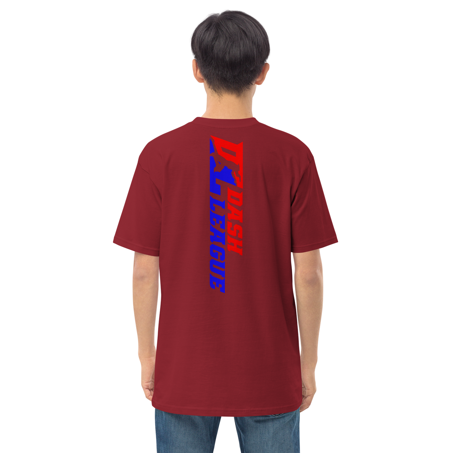 T-shirt pour homme avec logo DL large et coloré (devant + dos)