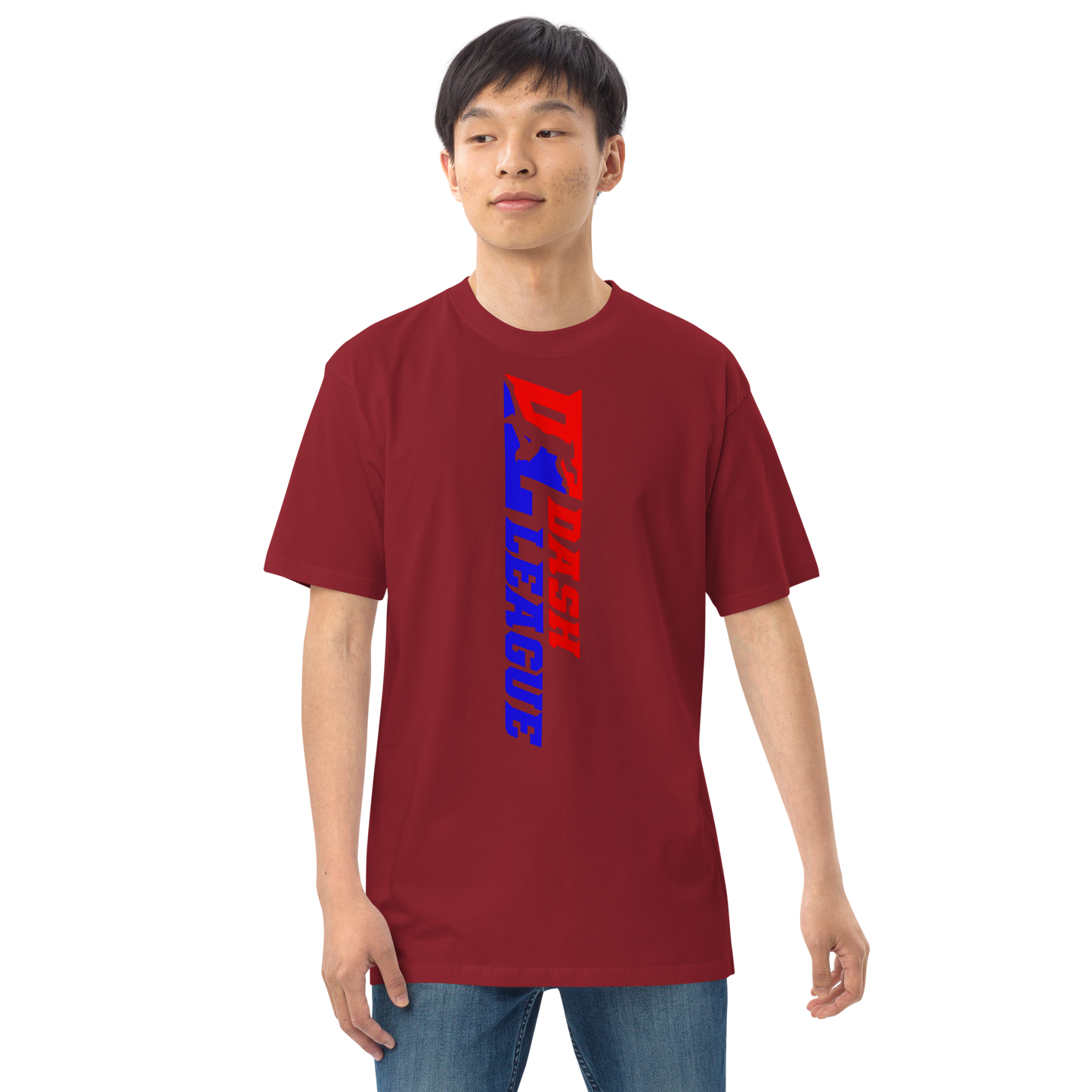 T-shirt pour homme avec logo DL large et coloré (devant + dos)