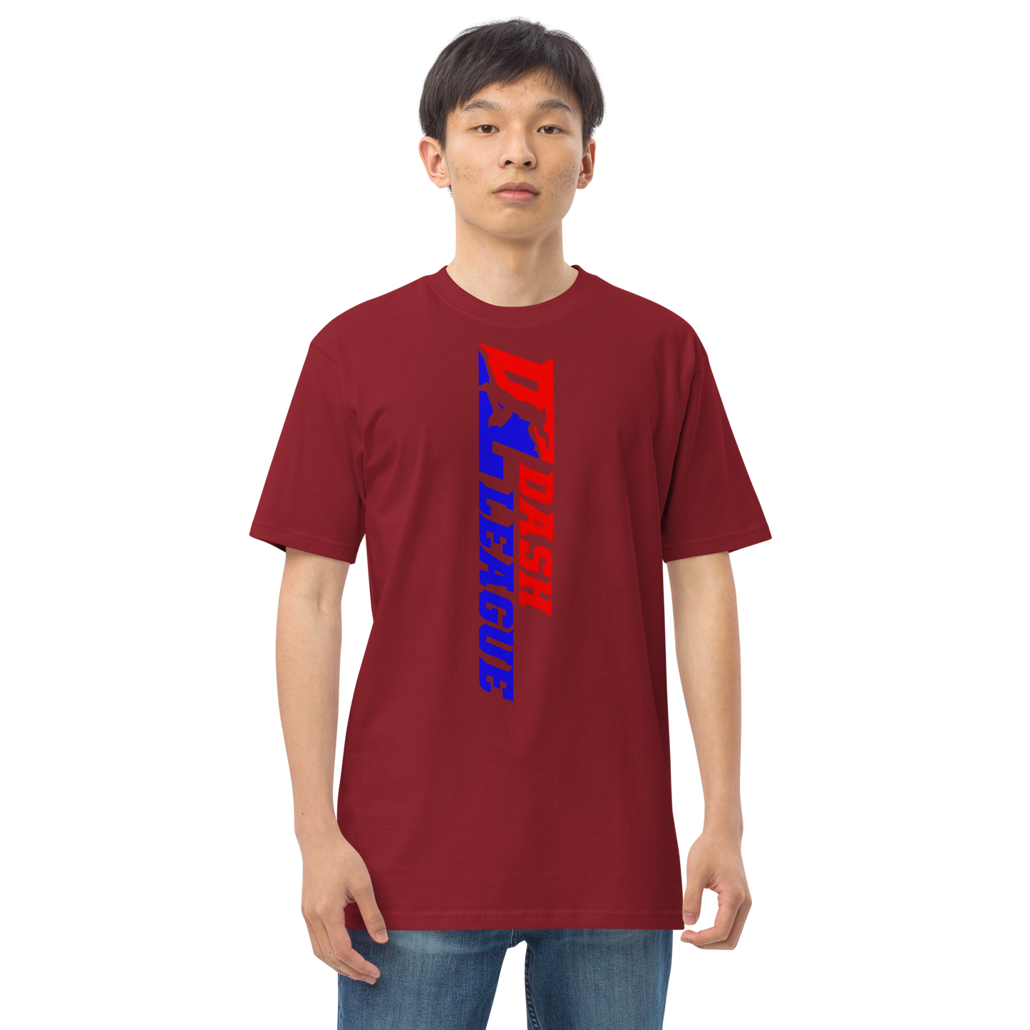 T-shirt pour homme avec logo DL large et coloré (devant + dos)