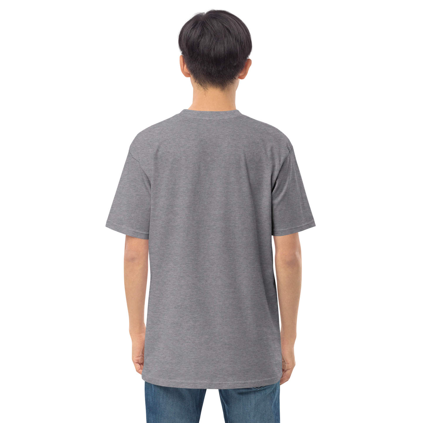 Camiseta de hombre blanca con logo DL ancho