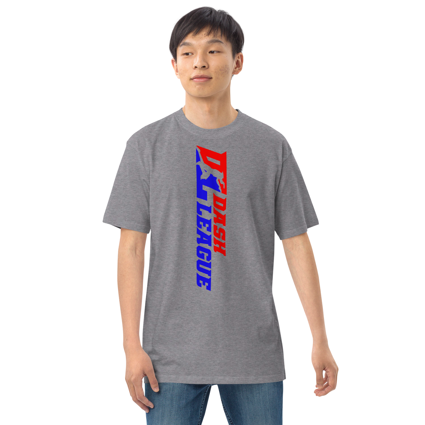 T-shirt pour homme avec logo DL large et coloré (devant + dos)