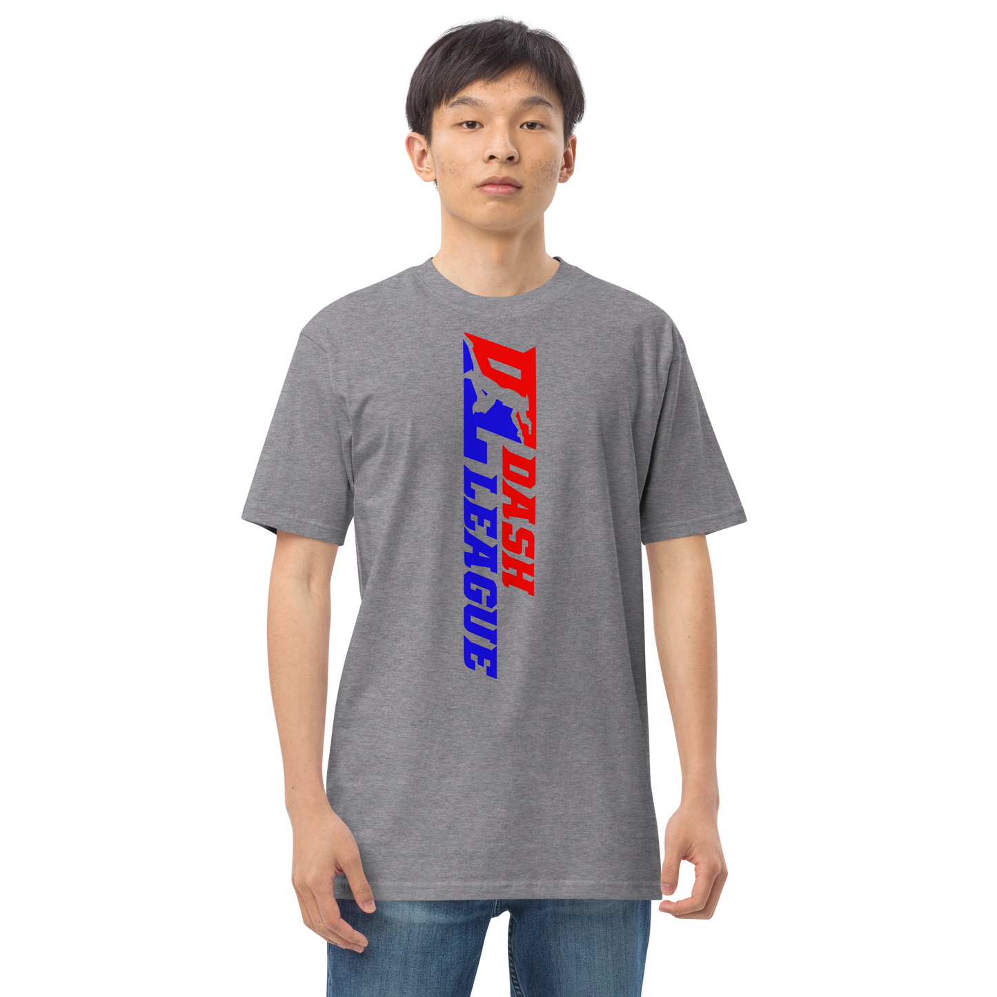 T-shirt pour homme avec logo DL large et coloré (devant + dos)