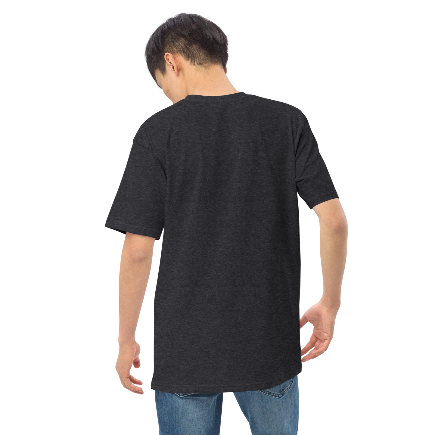 Camiseta de hombre blanca con logo DL ancho