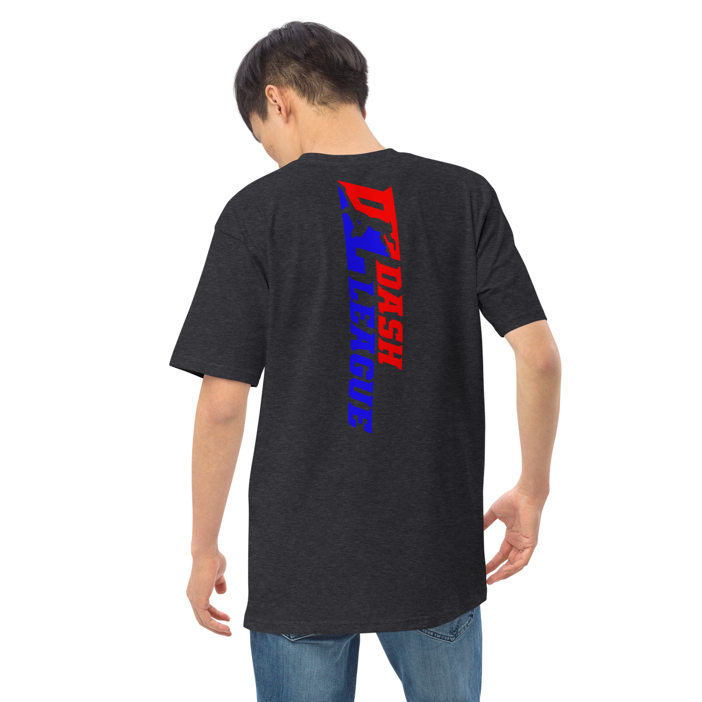 T-shirt pour homme avec logo DL large et coloré (devant + dos)