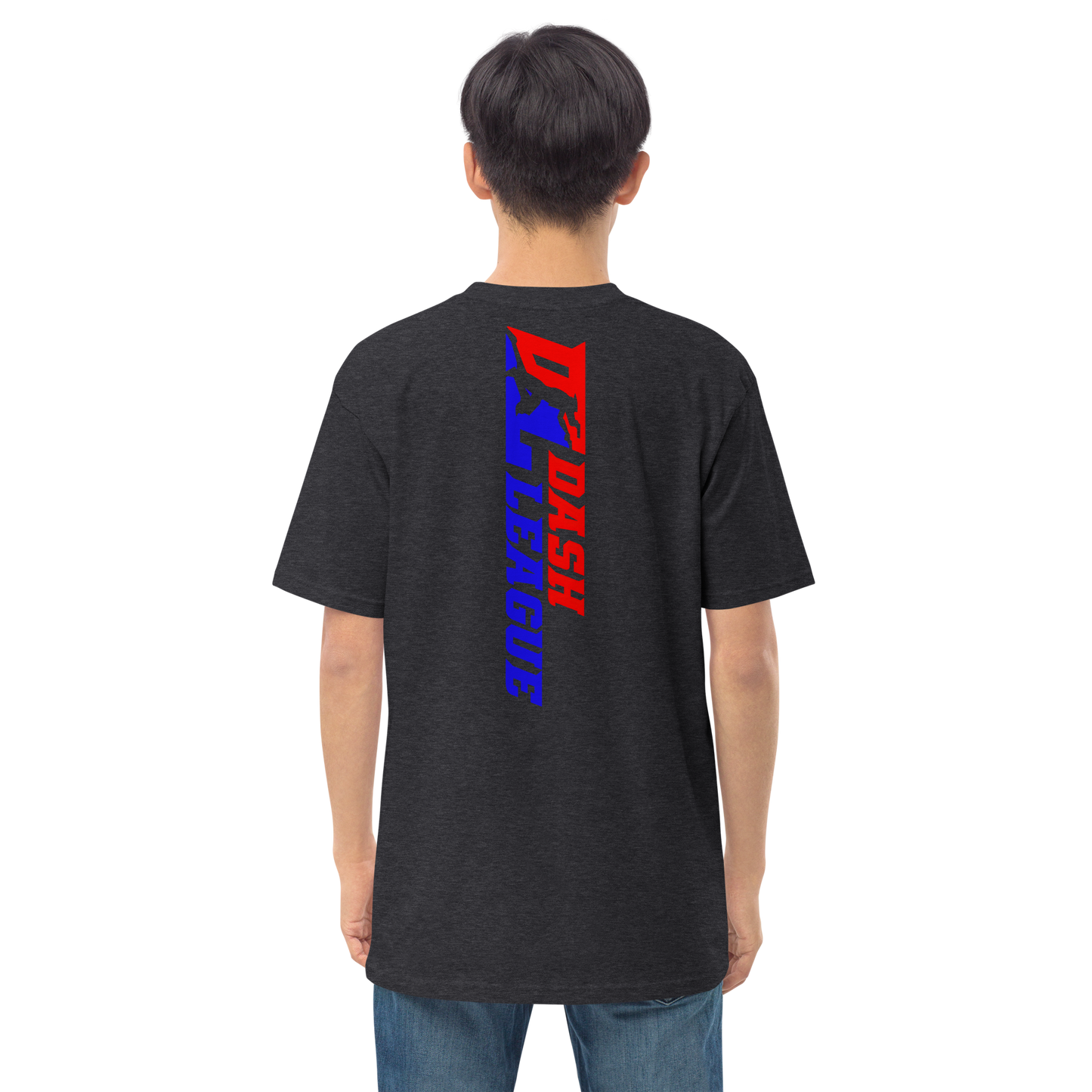 T-shirt pour homme avec logo DL large et coloré (devant + dos)