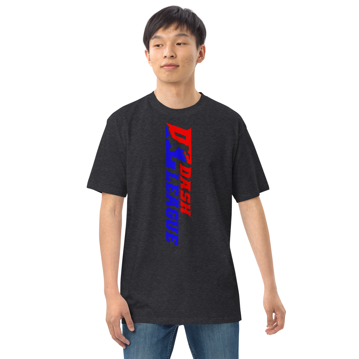 T-shirt pour homme avec logo DL large et coloré (devant + dos)