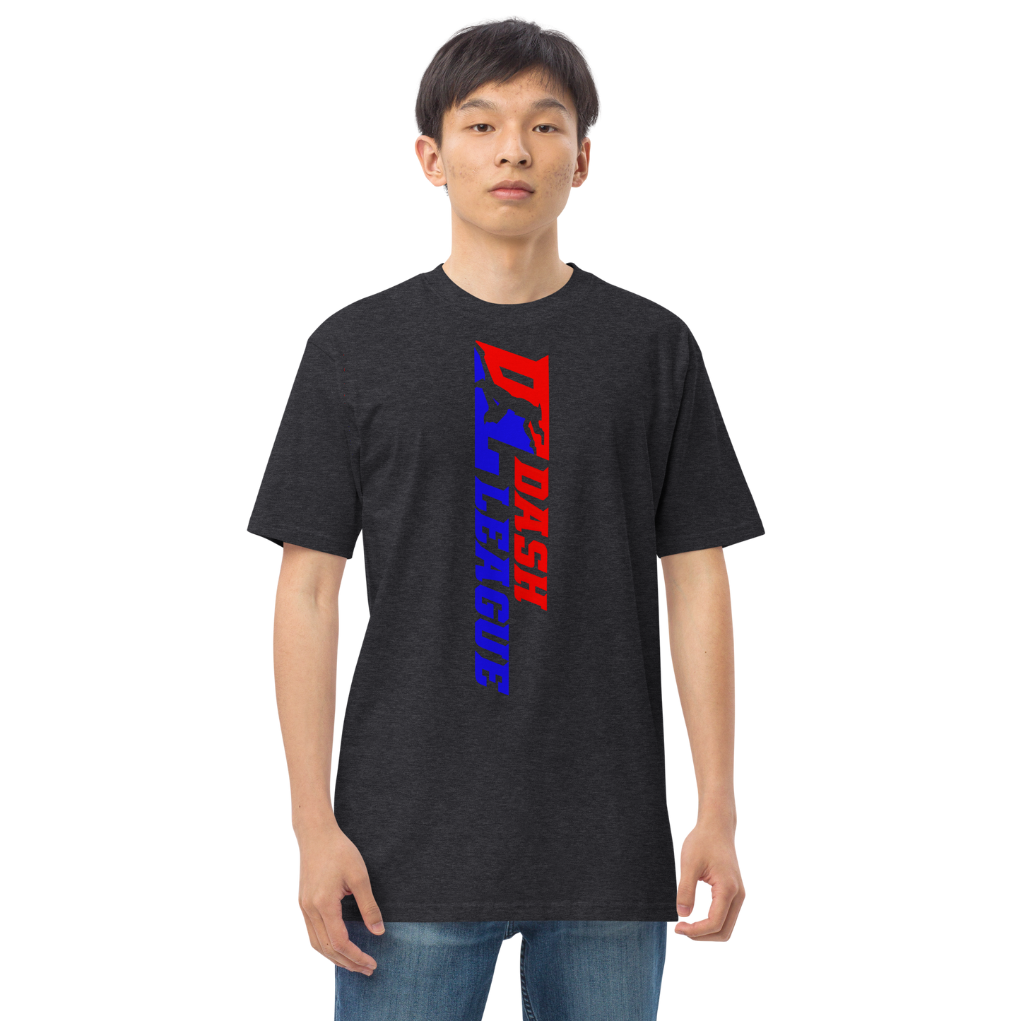 T-shirt pour homme avec logo DL large et coloré (devant + dos)