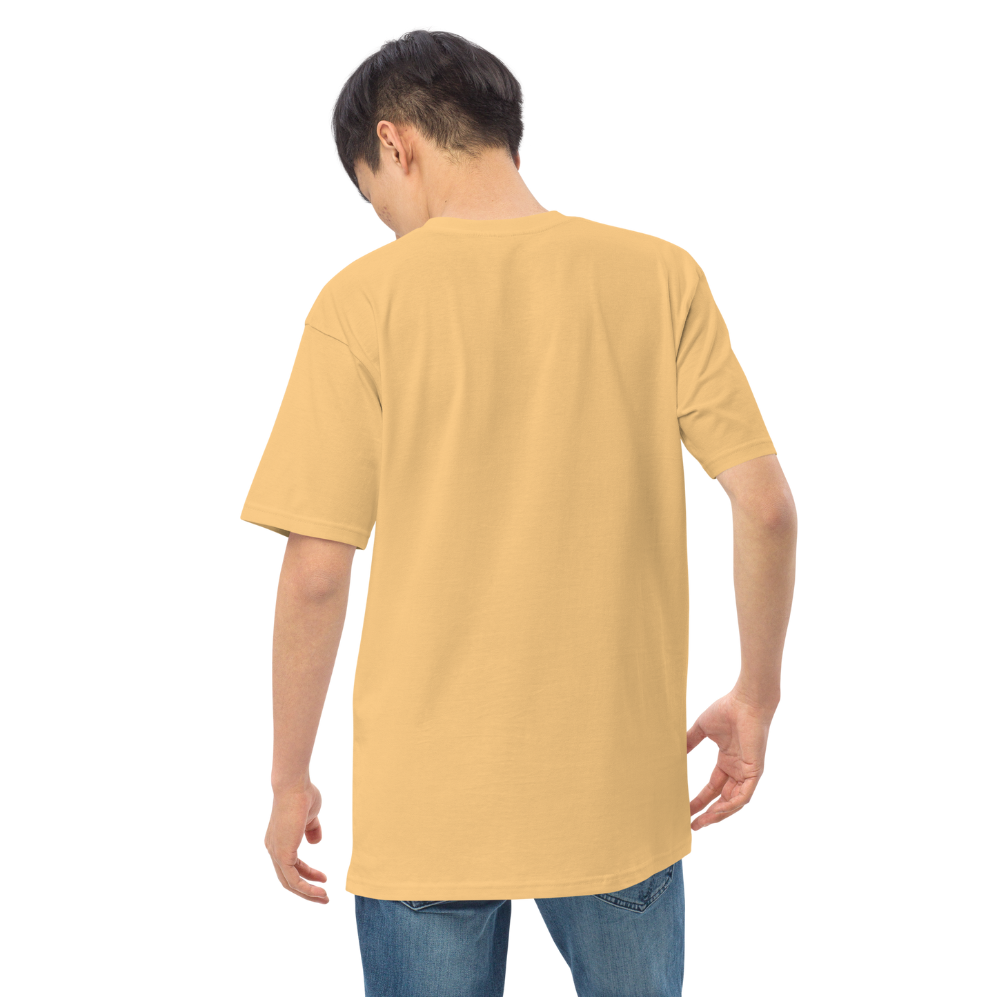 Camiseta de hombre blanca con logo DL ancho