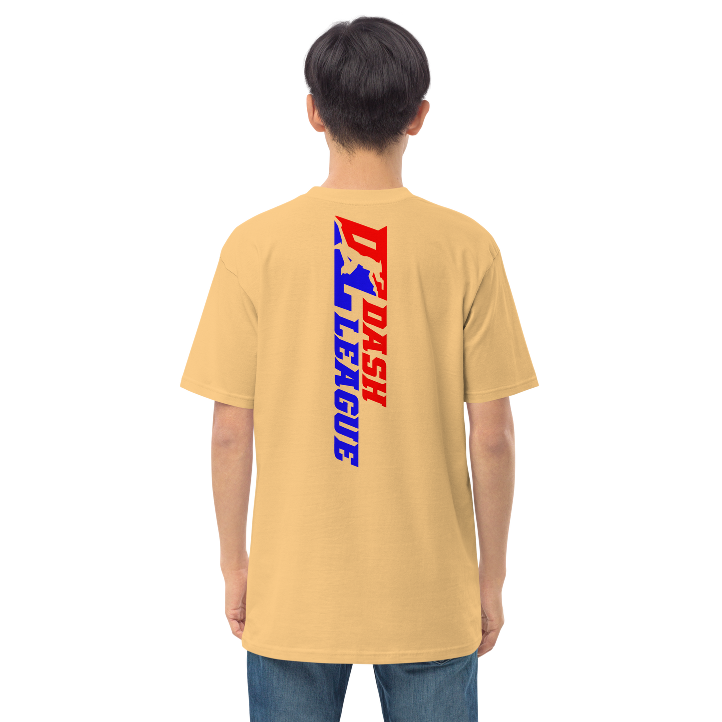 T-shirt pour homme avec logo DL large et coloré (devant + dos)