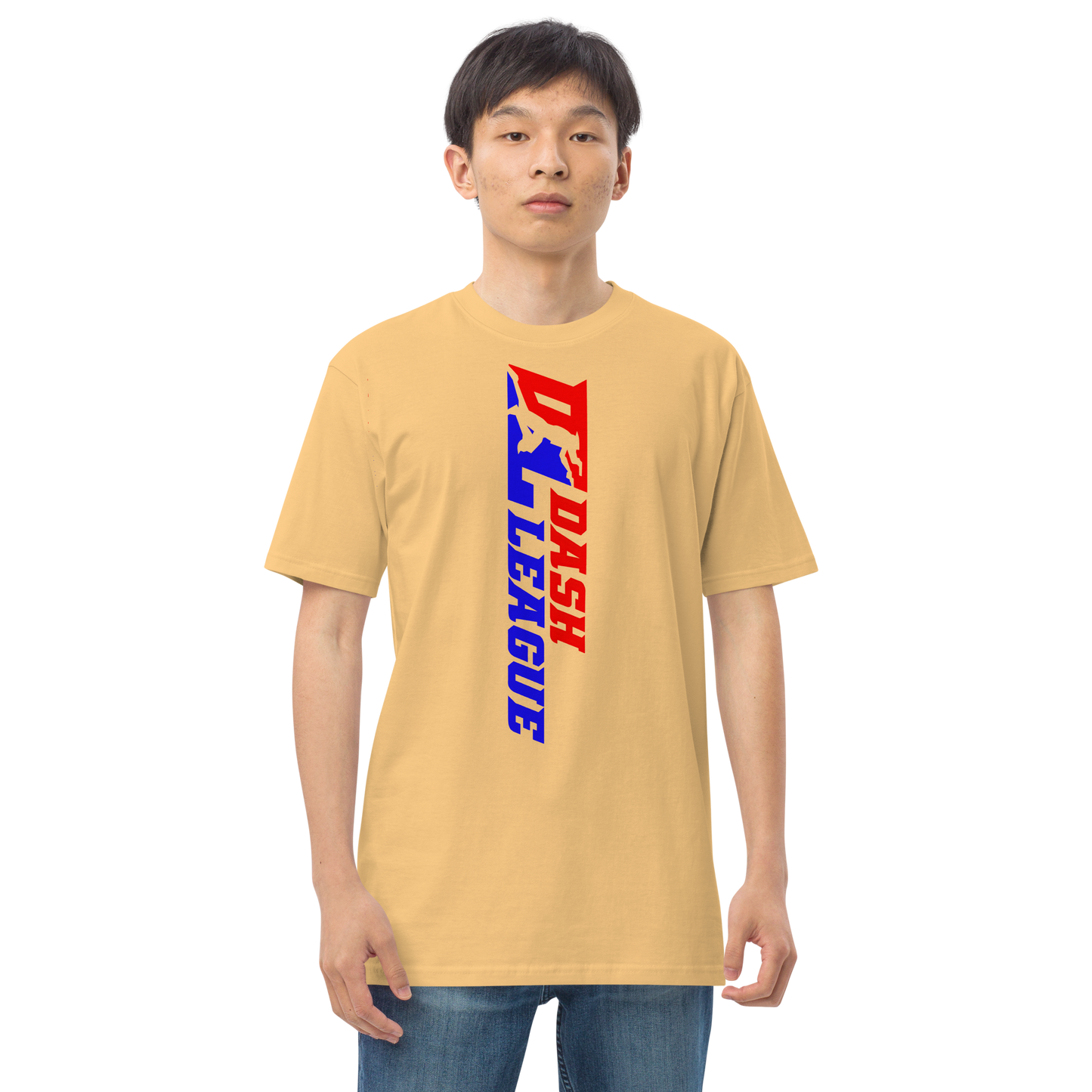 T-shirt pour homme avec logo DL large et coloré (devant + dos)