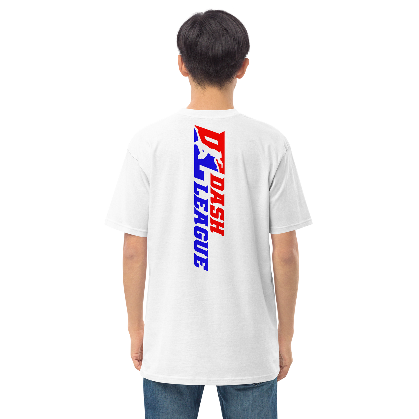 T-shirt pour homme avec logo DL large et coloré (devant + dos)