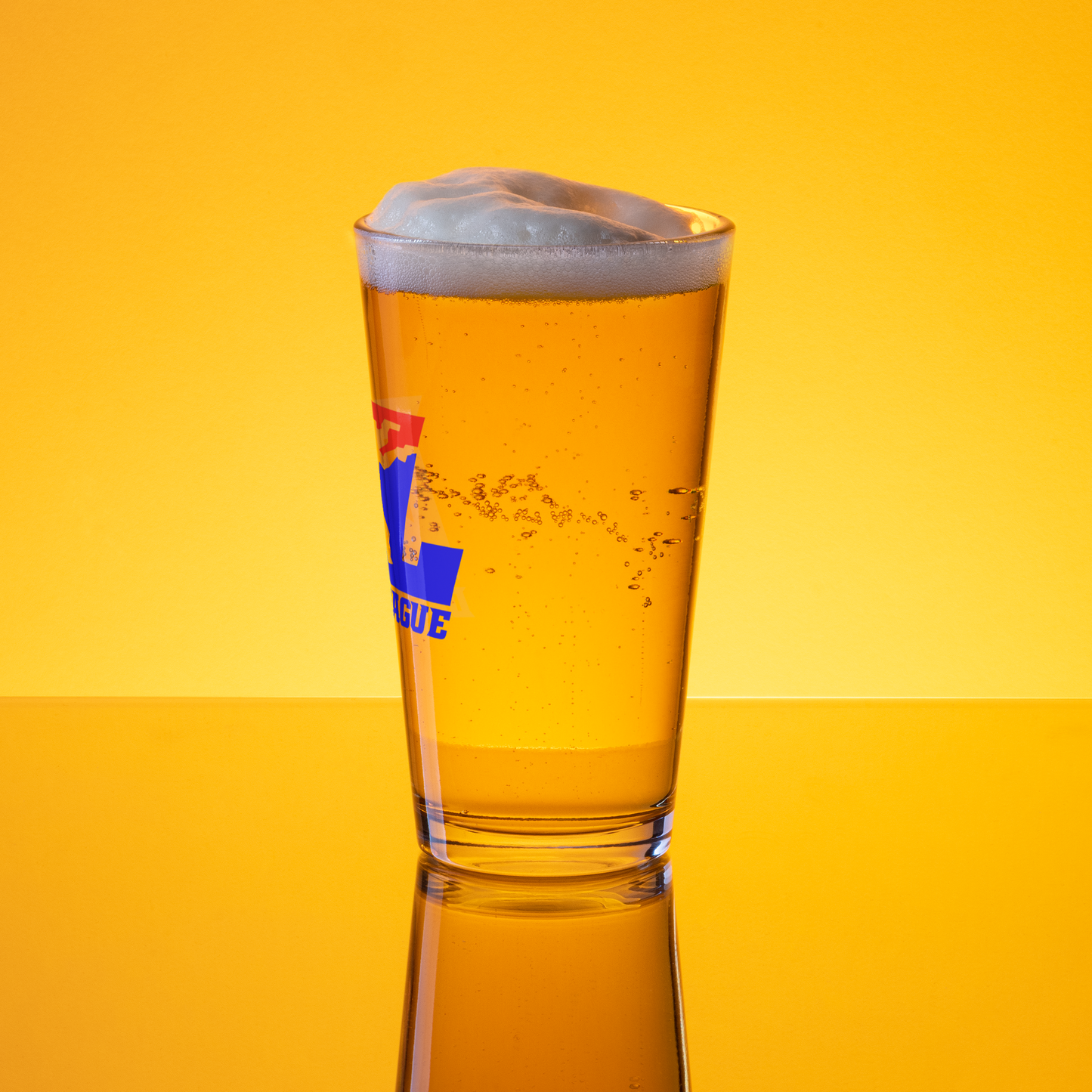 Verre à bière couleur logo DL