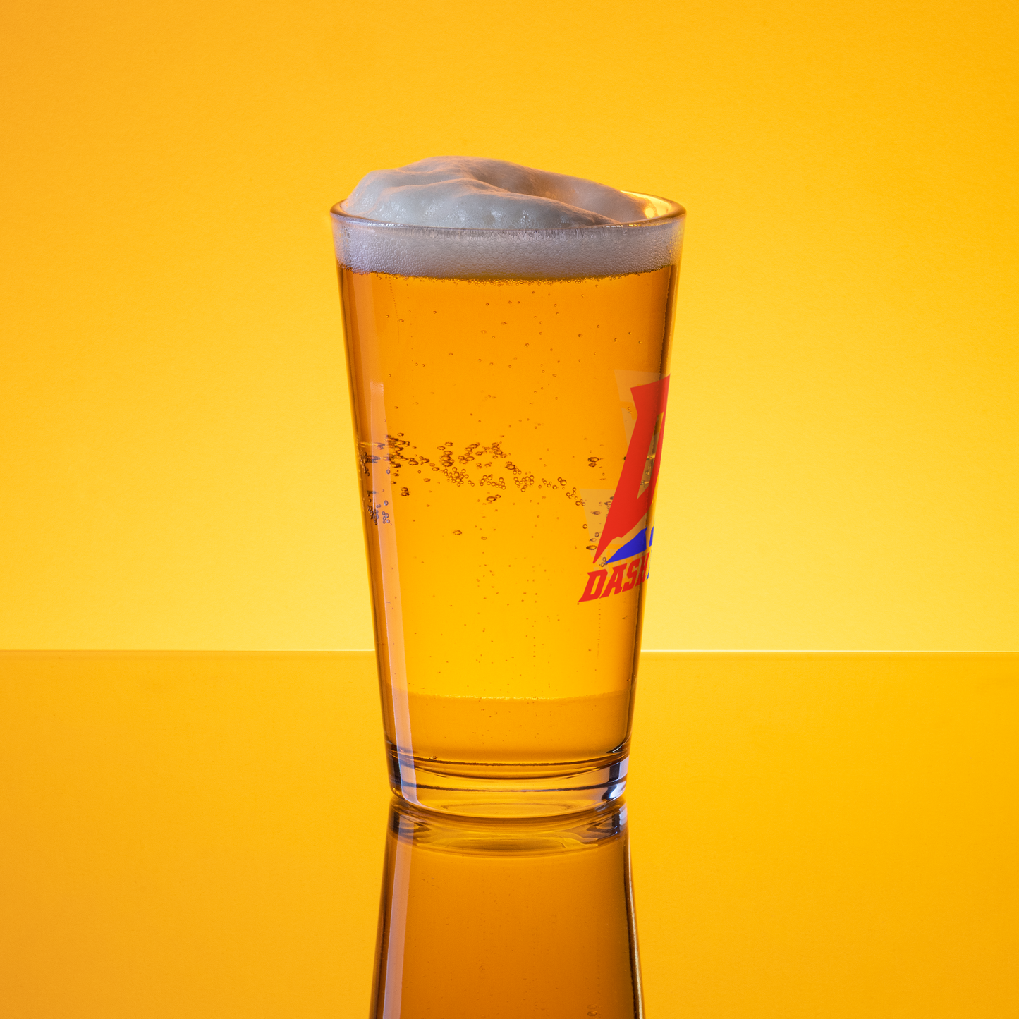 Verre à bière couleur logo DL