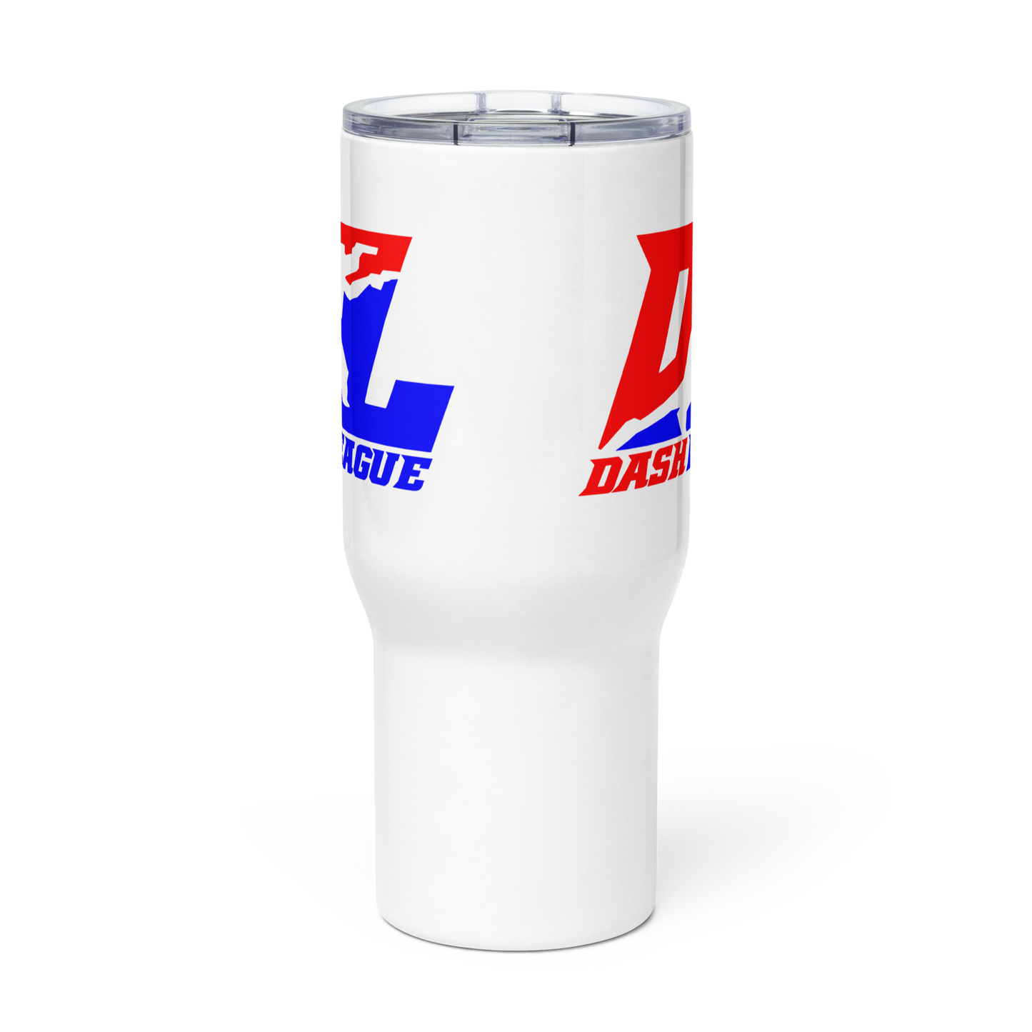 Taza de viaje con logotipo de DL en color