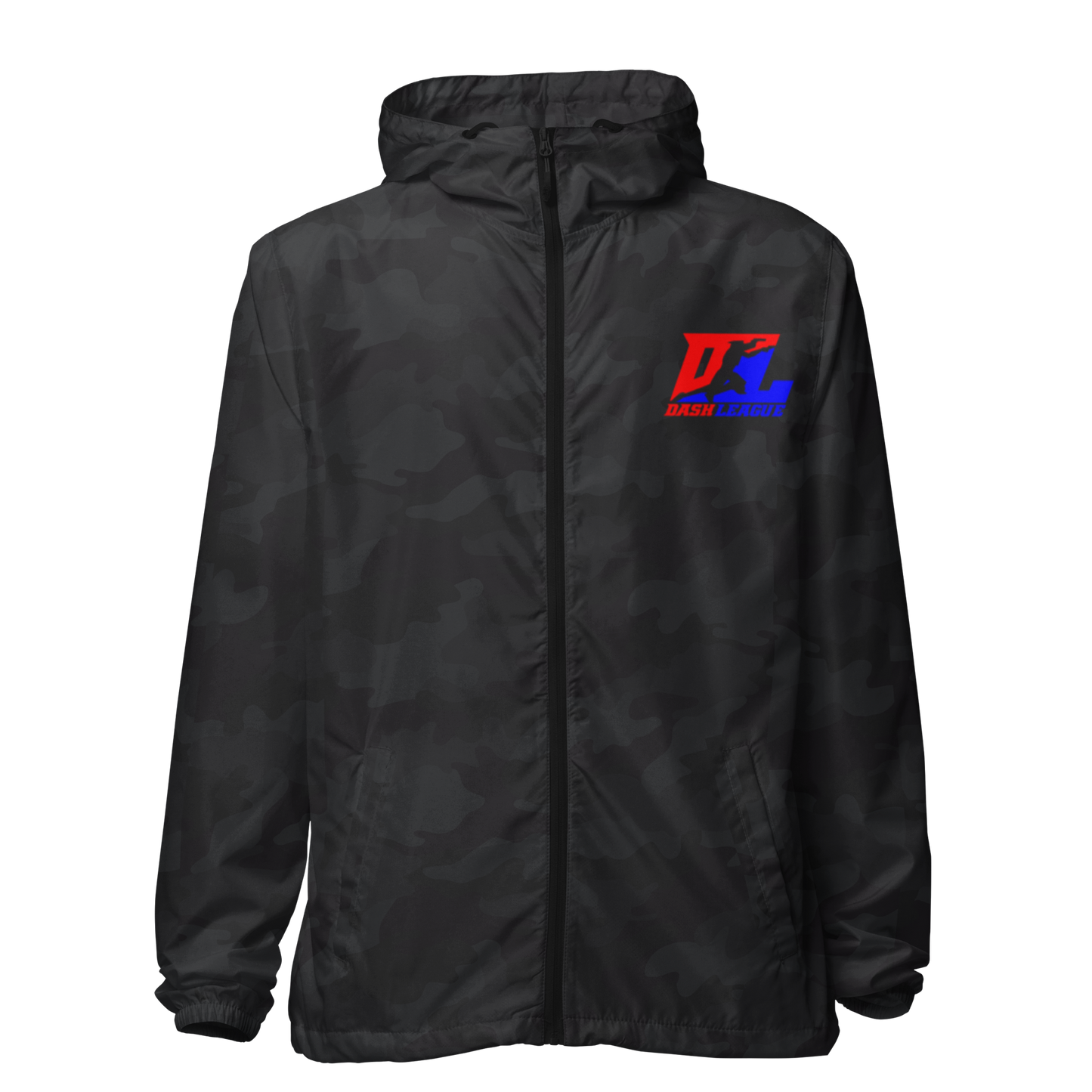 Cortavientos unisex con logotipo DL en color (delante y detrás)
