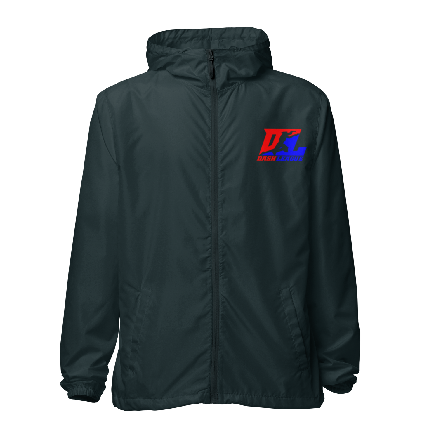 Cortavientos unisex con logotipo DL en color (delante y detrás)