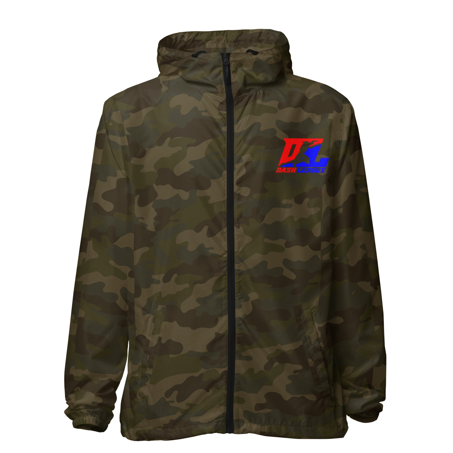 Cortavientos unisex con logotipo DL en color (delante y detrás)