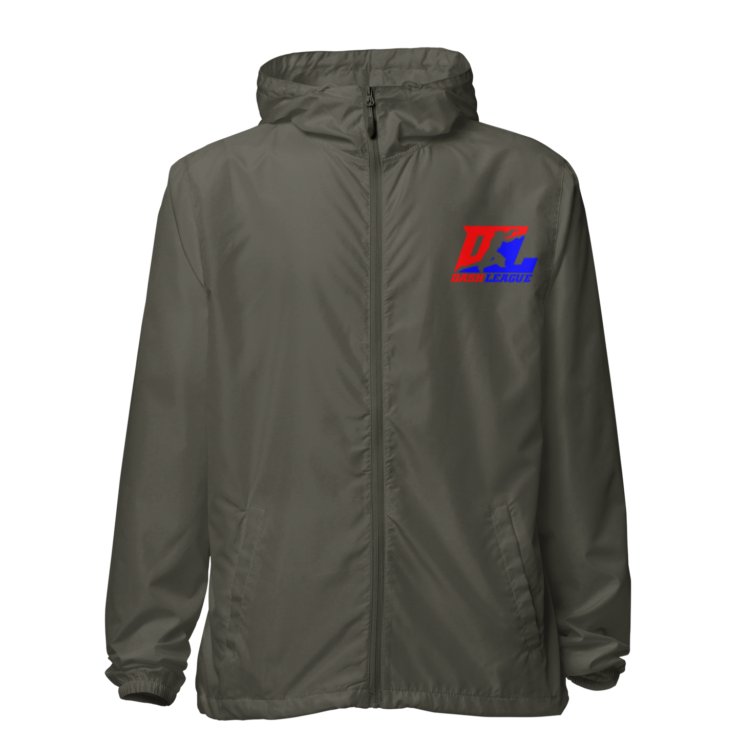 Cortavientos unisex con logotipo DL en color (delante y detrás)