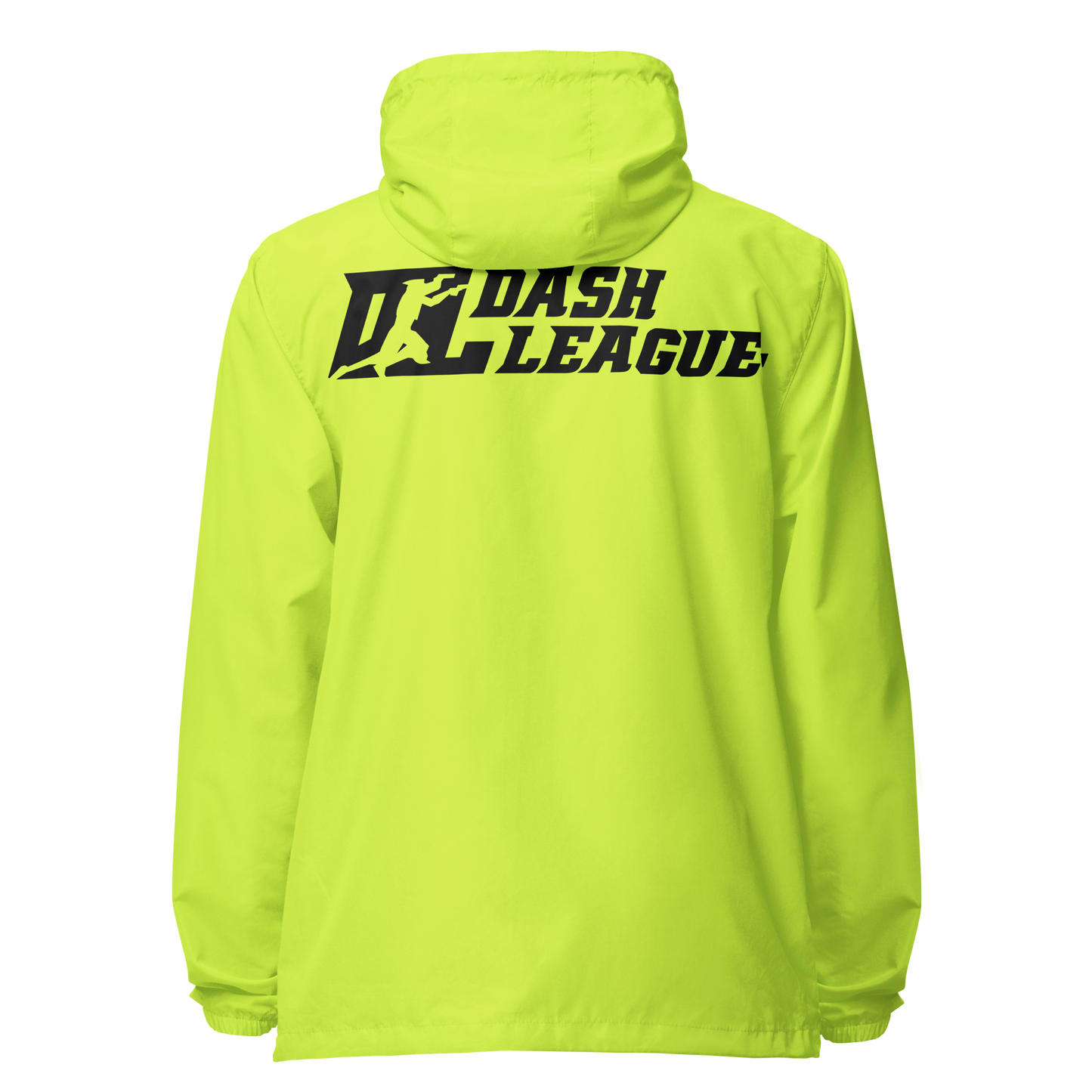 Windbreaker Black with White Outline DL Logo (Front+Back)