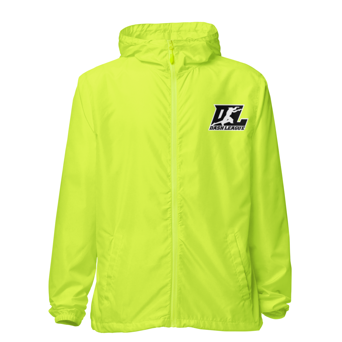 Windbreaker Black with White Outline DL Logo (Front+Back)