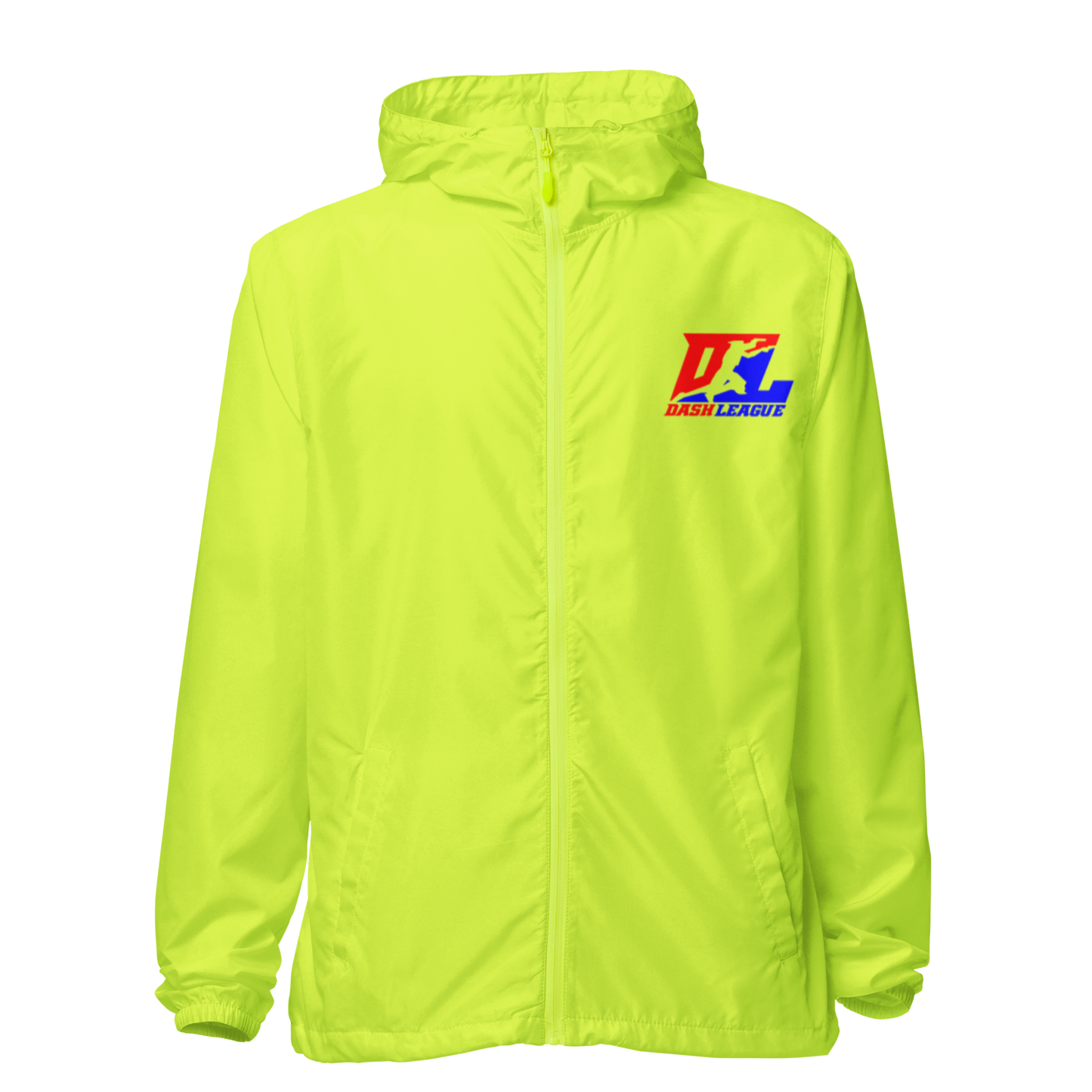 Cortavientos unisex con logotipo DL en color (delante y detrás)