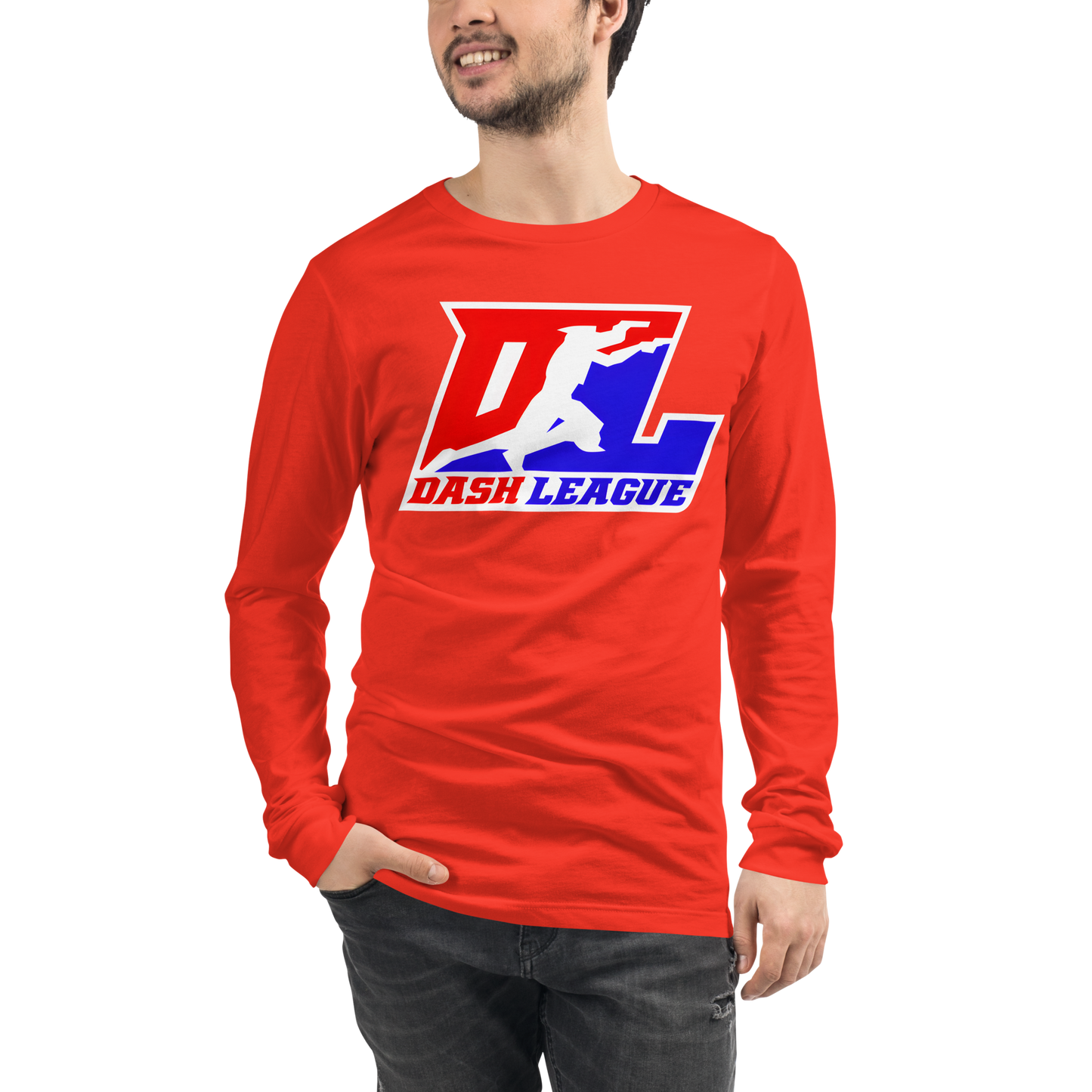Long Sleeve Shirt Color with White Outline DL Logo