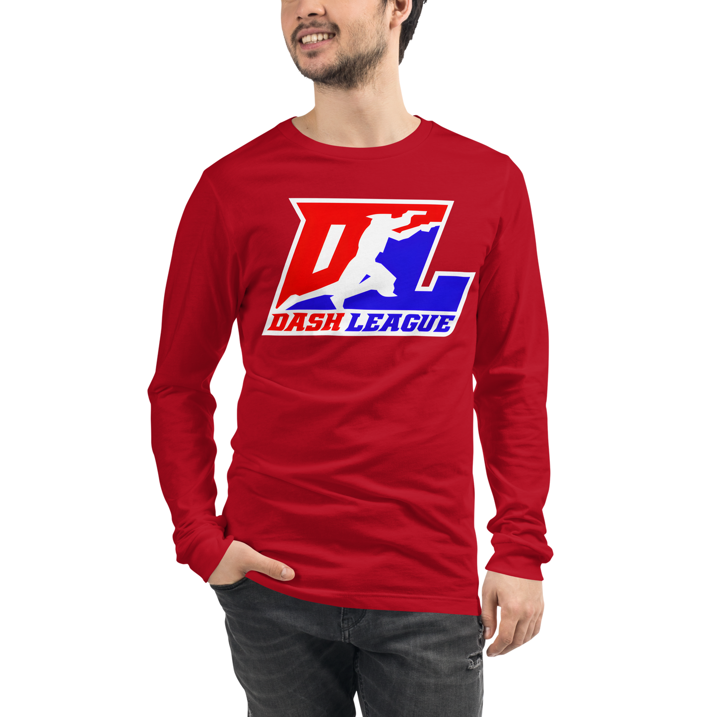 Long Sleeve Shirt Color with White Outline DL Logo