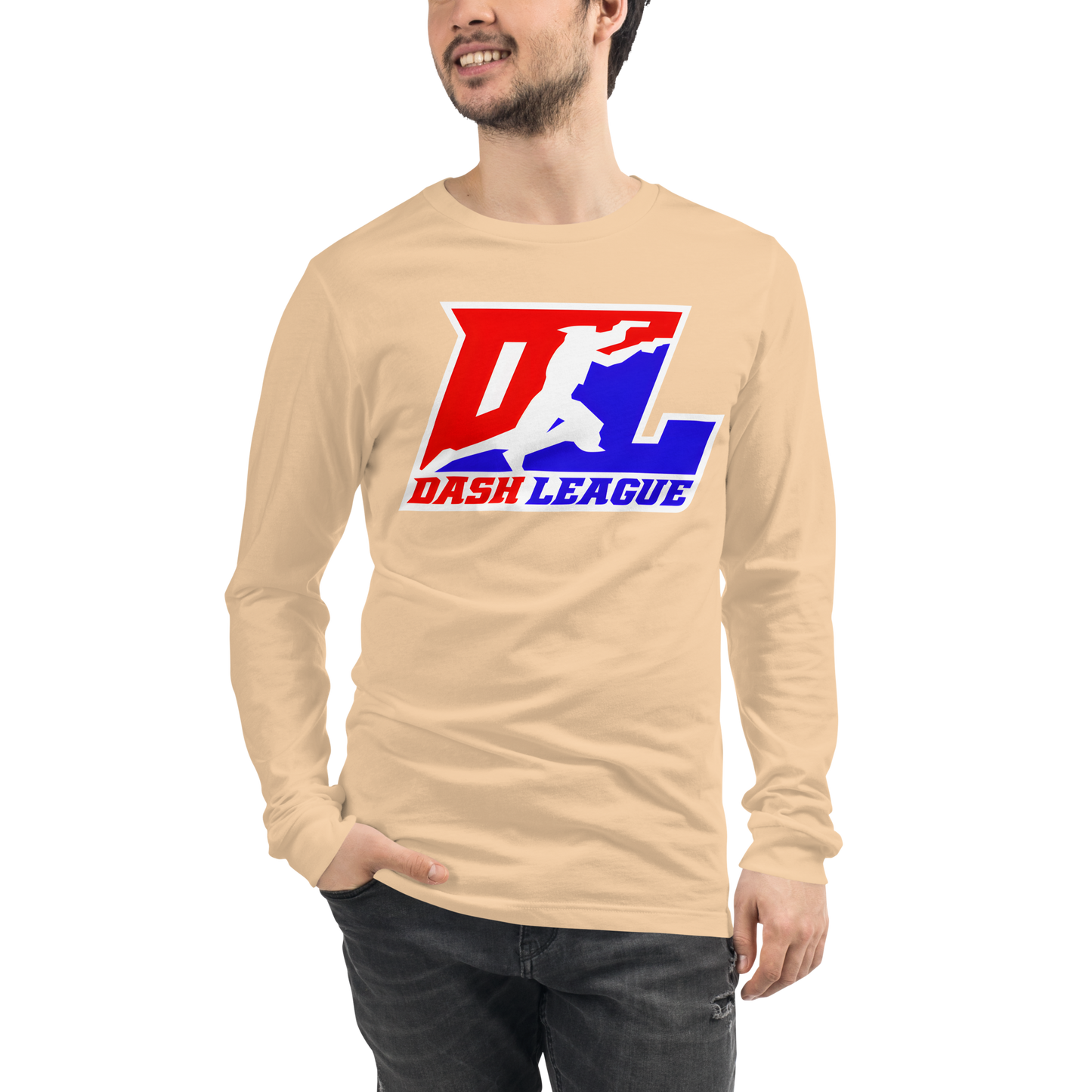 Long Sleeve Shirt Color with White Outline DL Logo