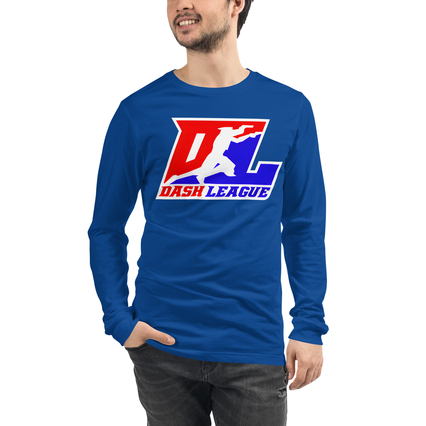 Long Sleeve Shirt Color with White Outline DL Logo