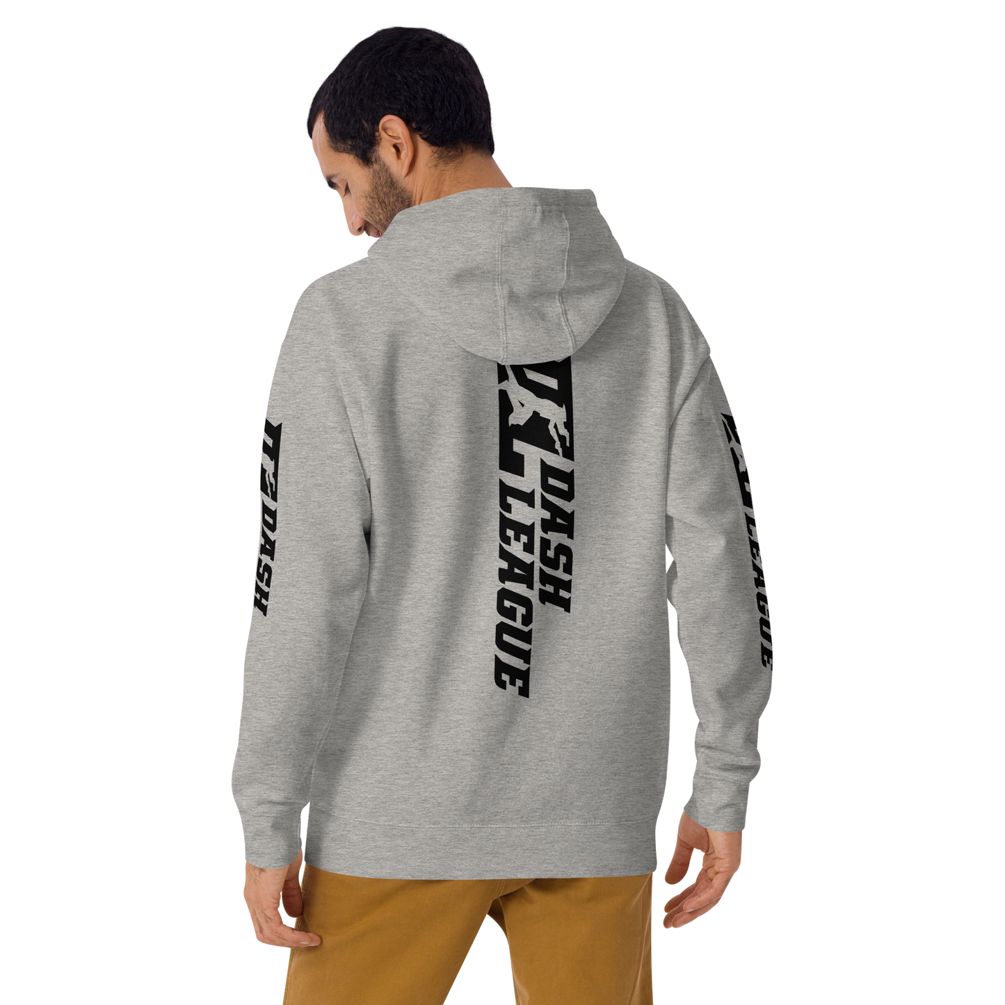 Hoodie Black Wide DL Logo (Front+Back+Sleeves)