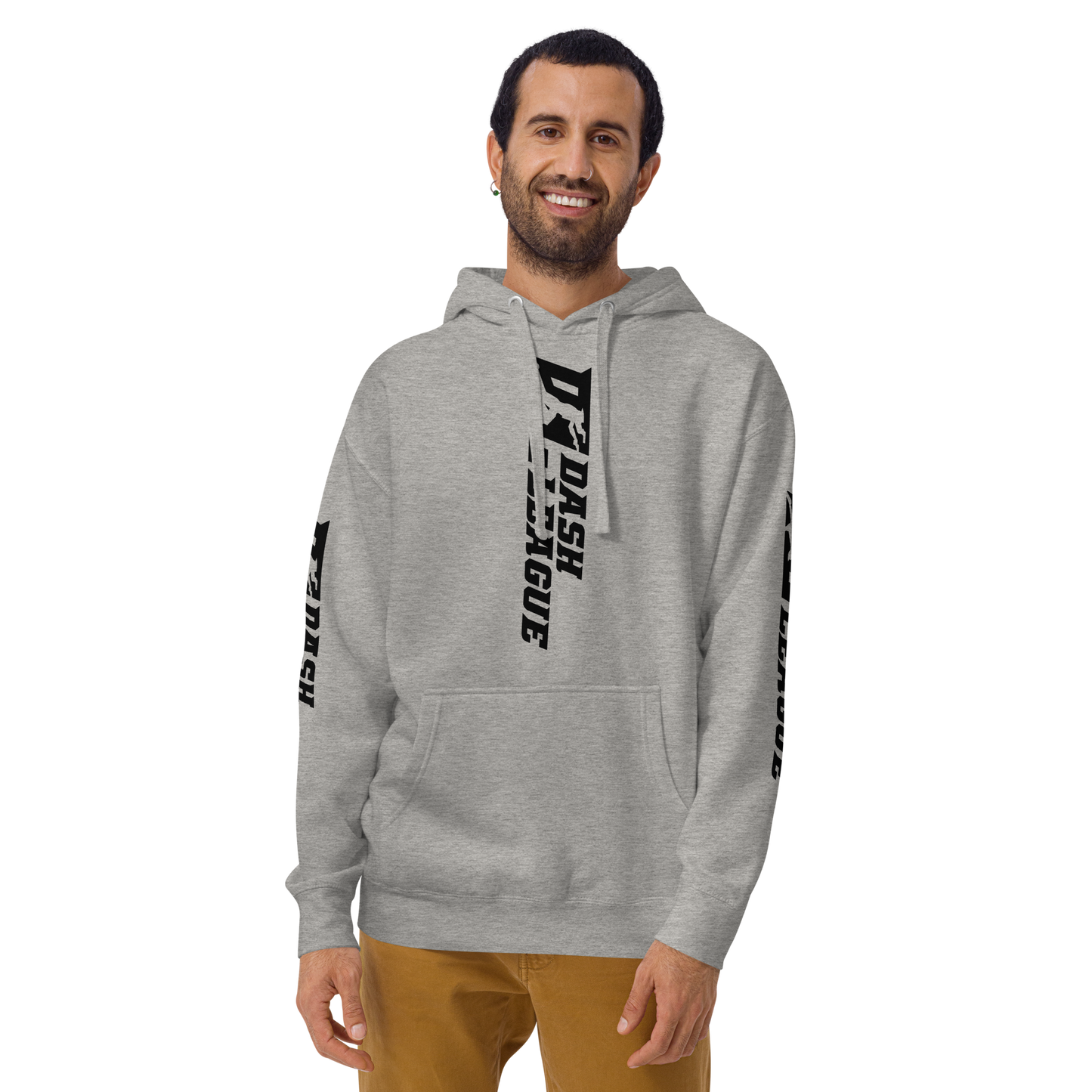 Hoodie Black Wide DL Logo (Front+Back+Sleeves)