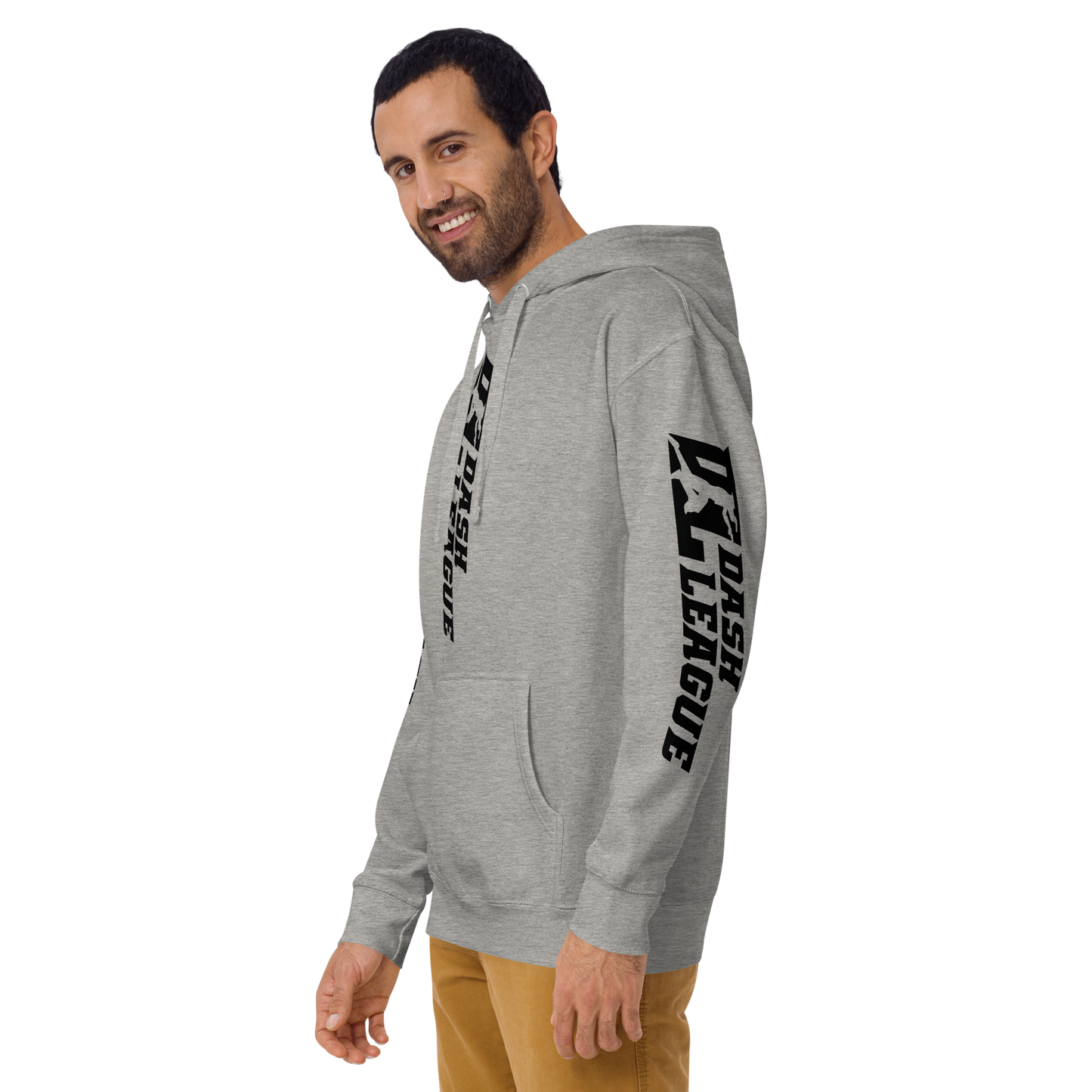 Hoodie Black Wide DL Logo (Front+Back+Sleeves)